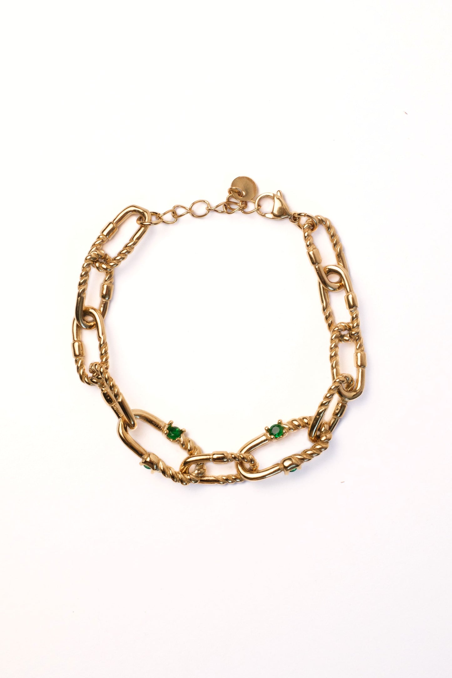 Emerald City 316L Stainless Steel Necklace + Bracelet Duo