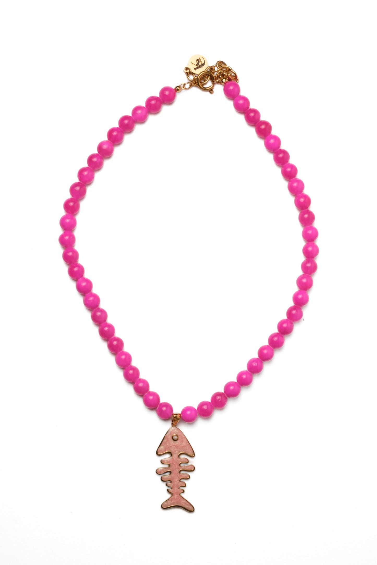 Lucky Catch Natural Stone Necklace