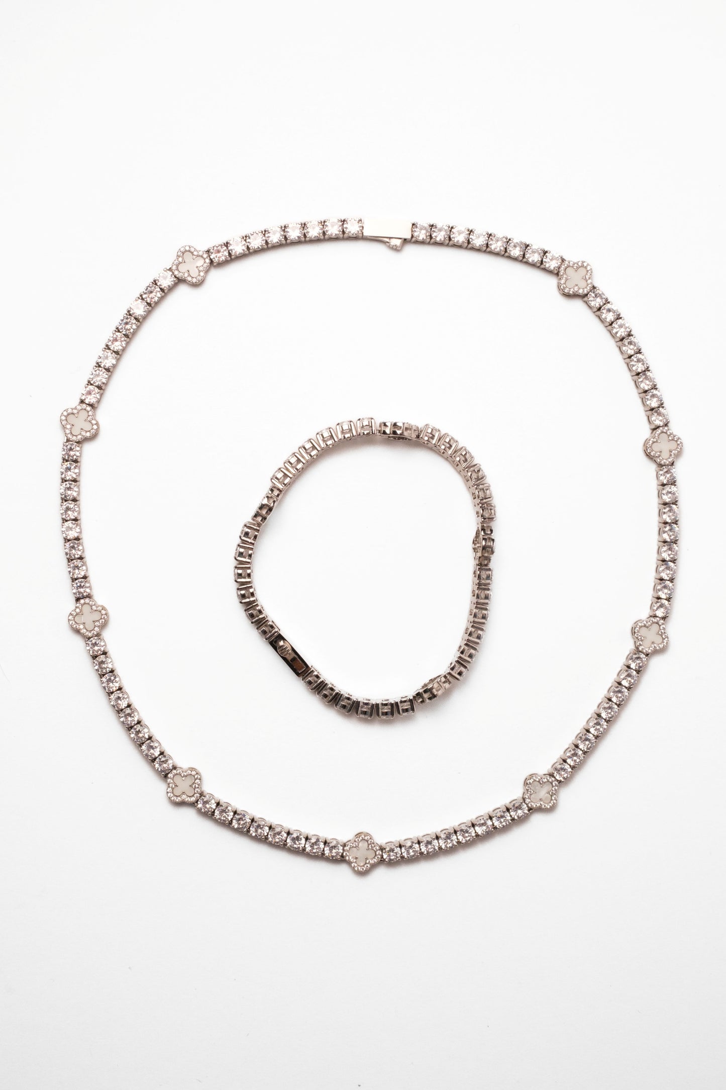 Clover Odette 316L Stainless Steel Necklace + Bracelet Duo - Pre-Order