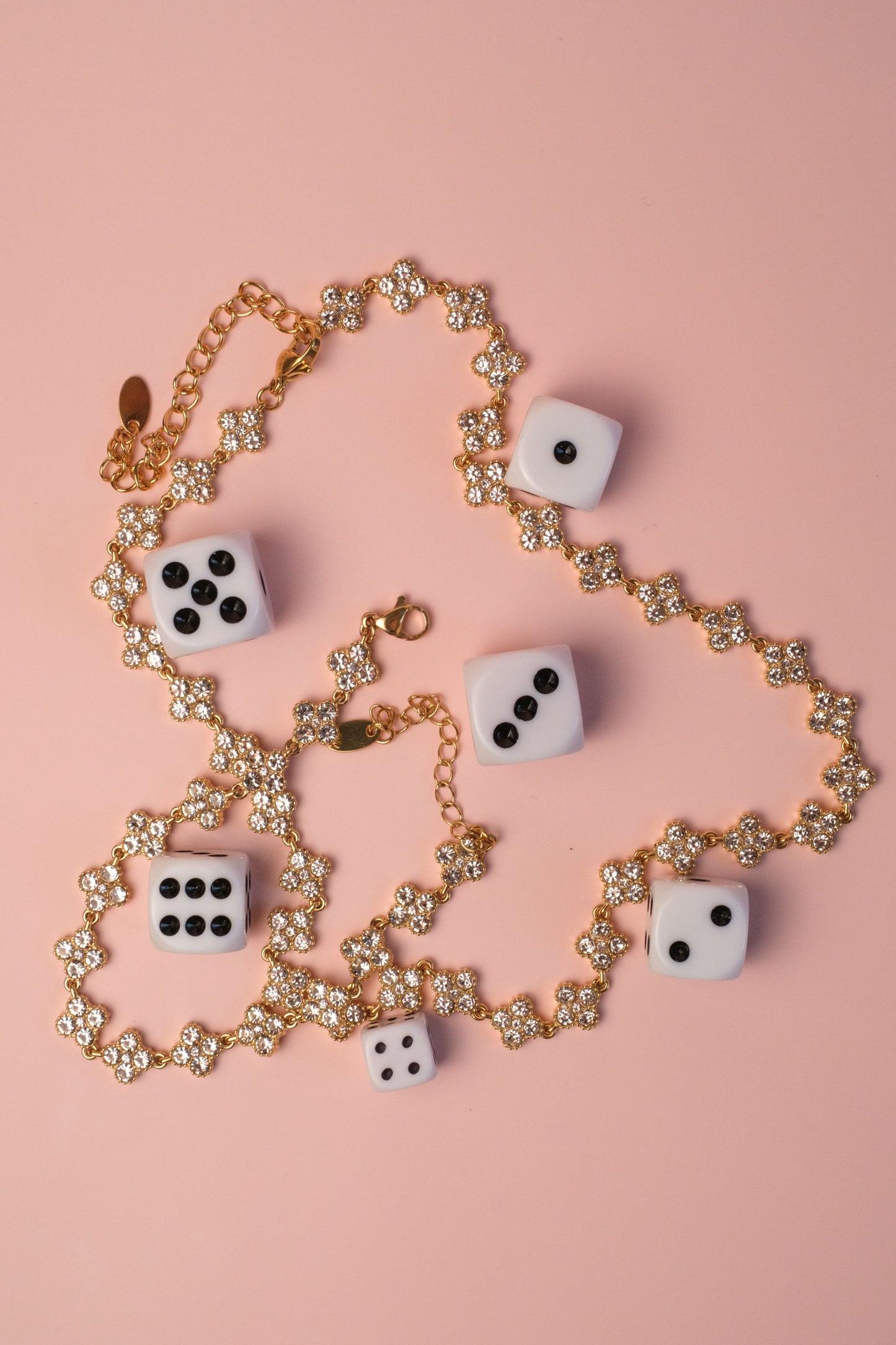 Clover Éclat 316L Stainless Steel Necklace + Bracelet Duo
