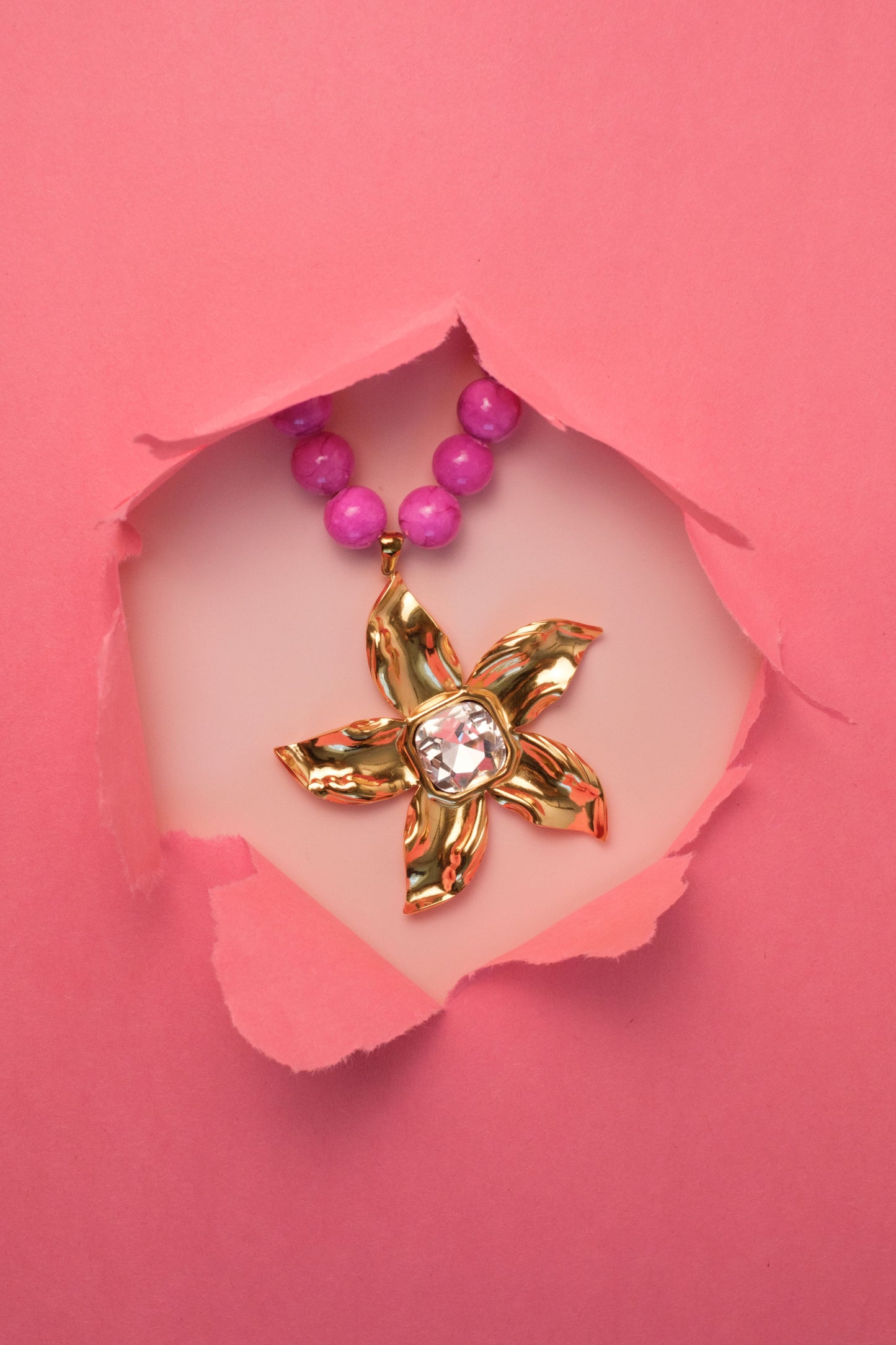 Flower Child Natural Stone Necklace