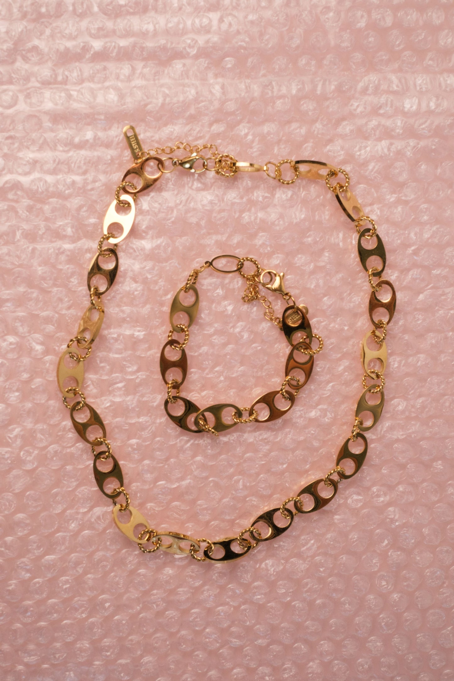 After Party 316L Stainless Steel Necklace + Bracelet Duo
