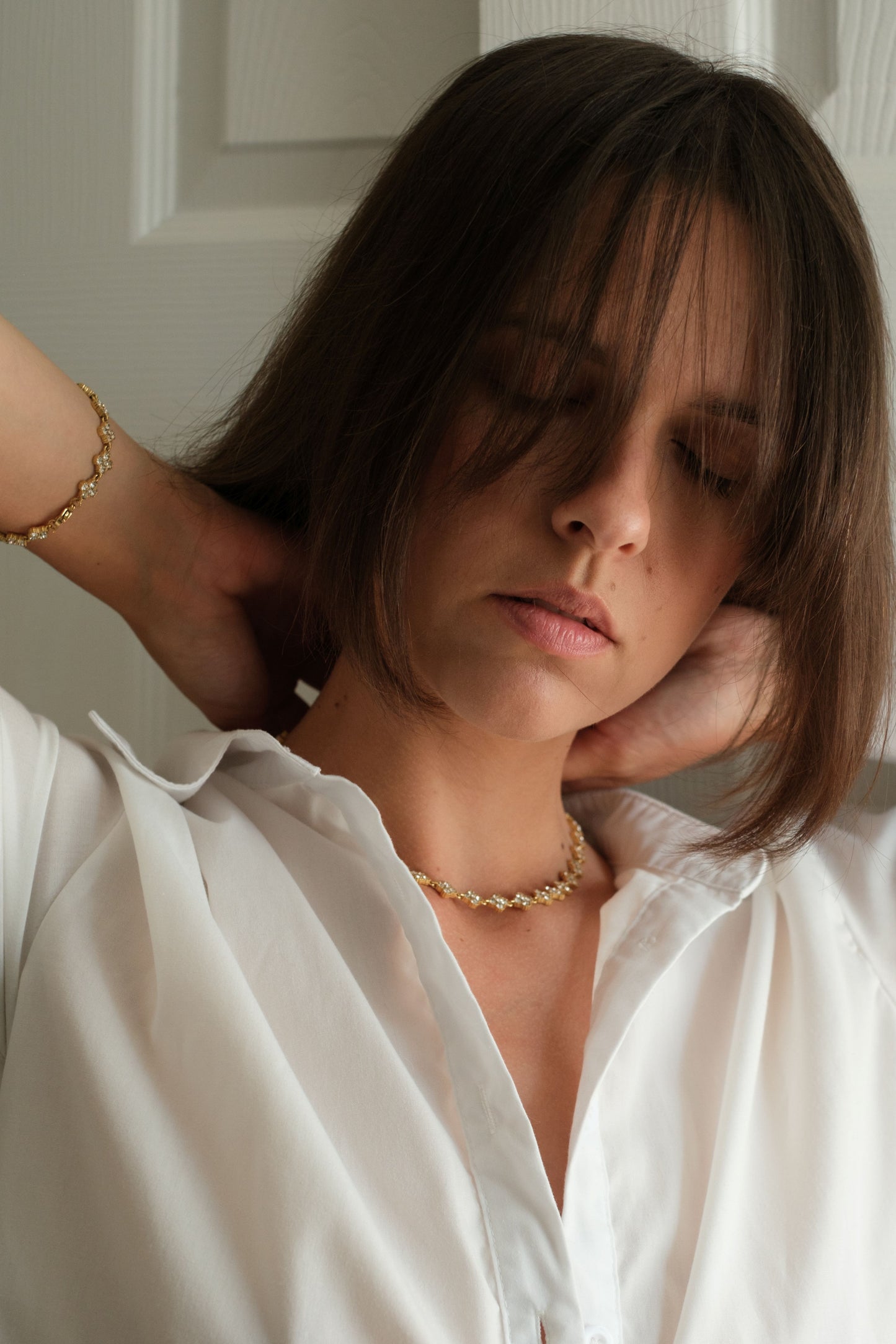 Clover Éclat 316L Stainless Steel Necklace + Bracelet Duo