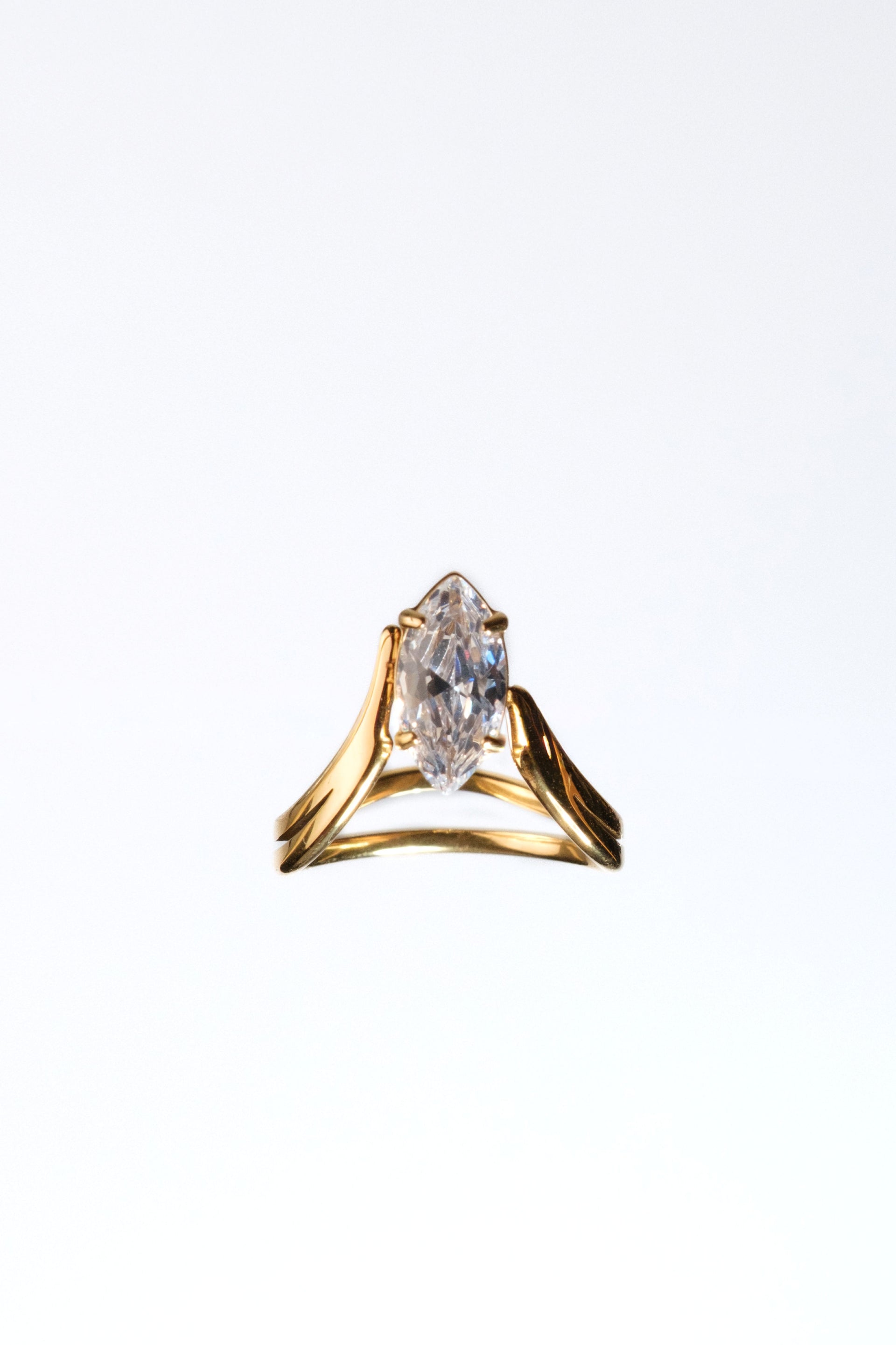Fly Stainless Steel Crystal Ring