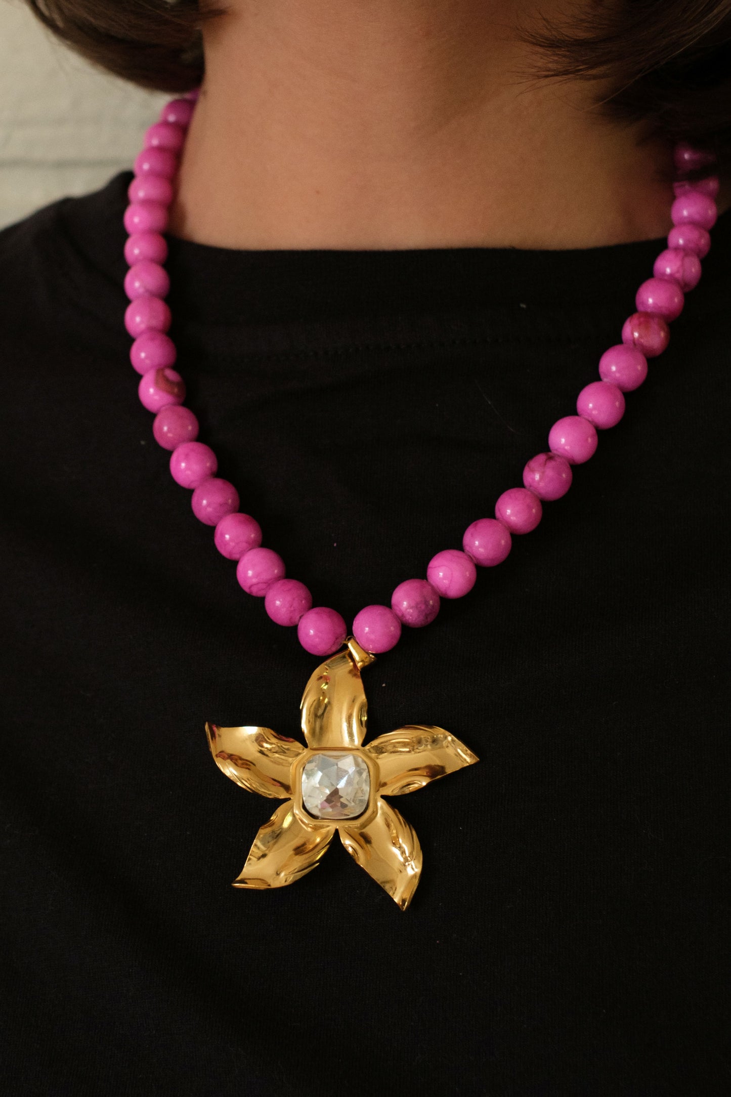 Flower Child Natural Stone Necklace