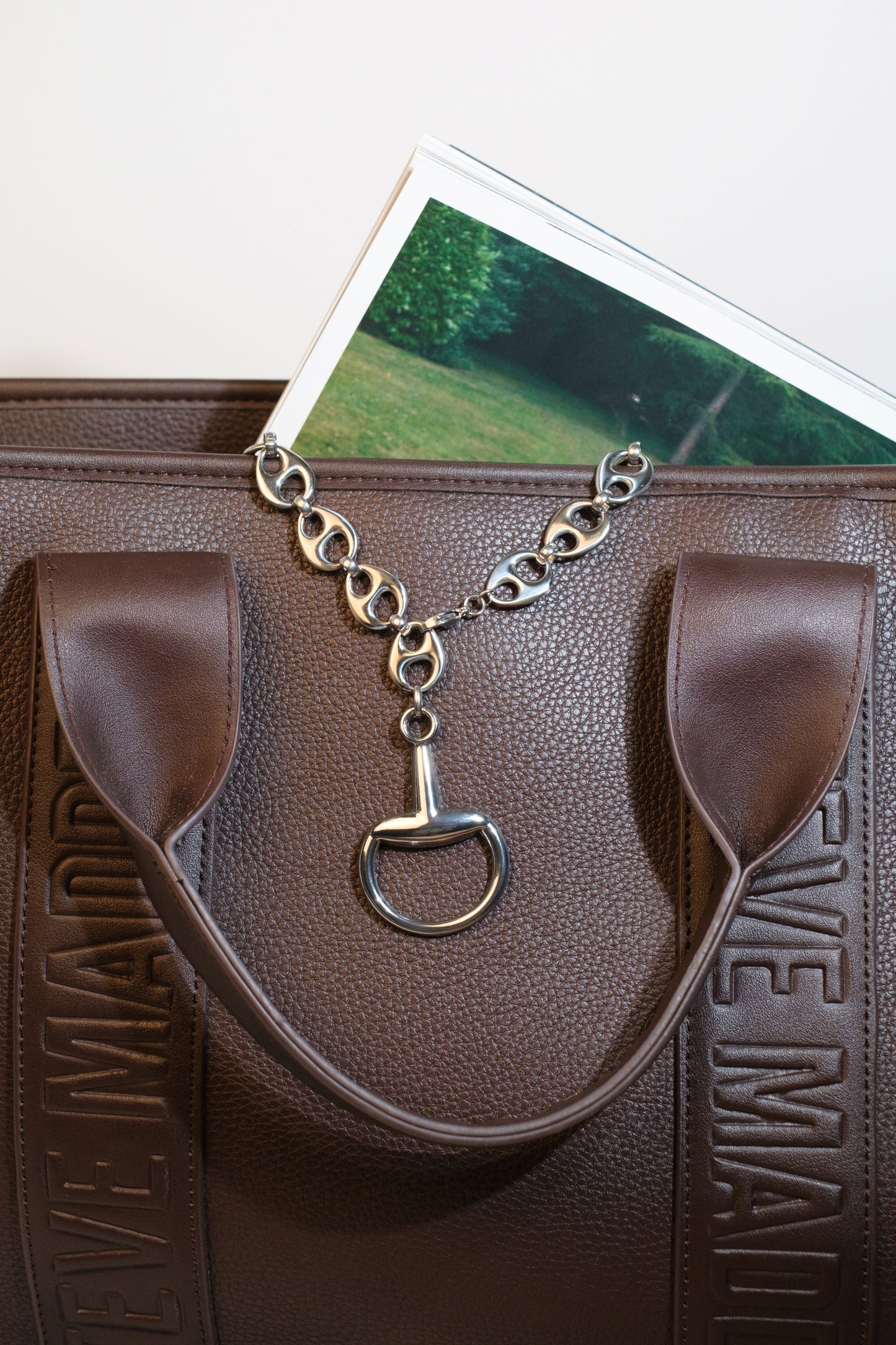 Lucky Girl Mariner Link 316L Stainless Steel Horse Bit Necklace