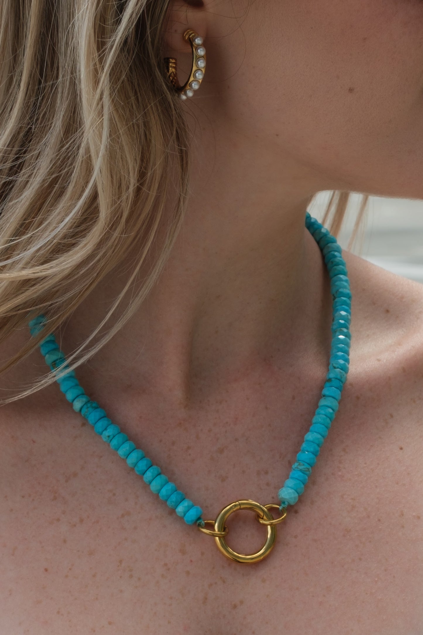 She Blooms Natural Stone Necklace