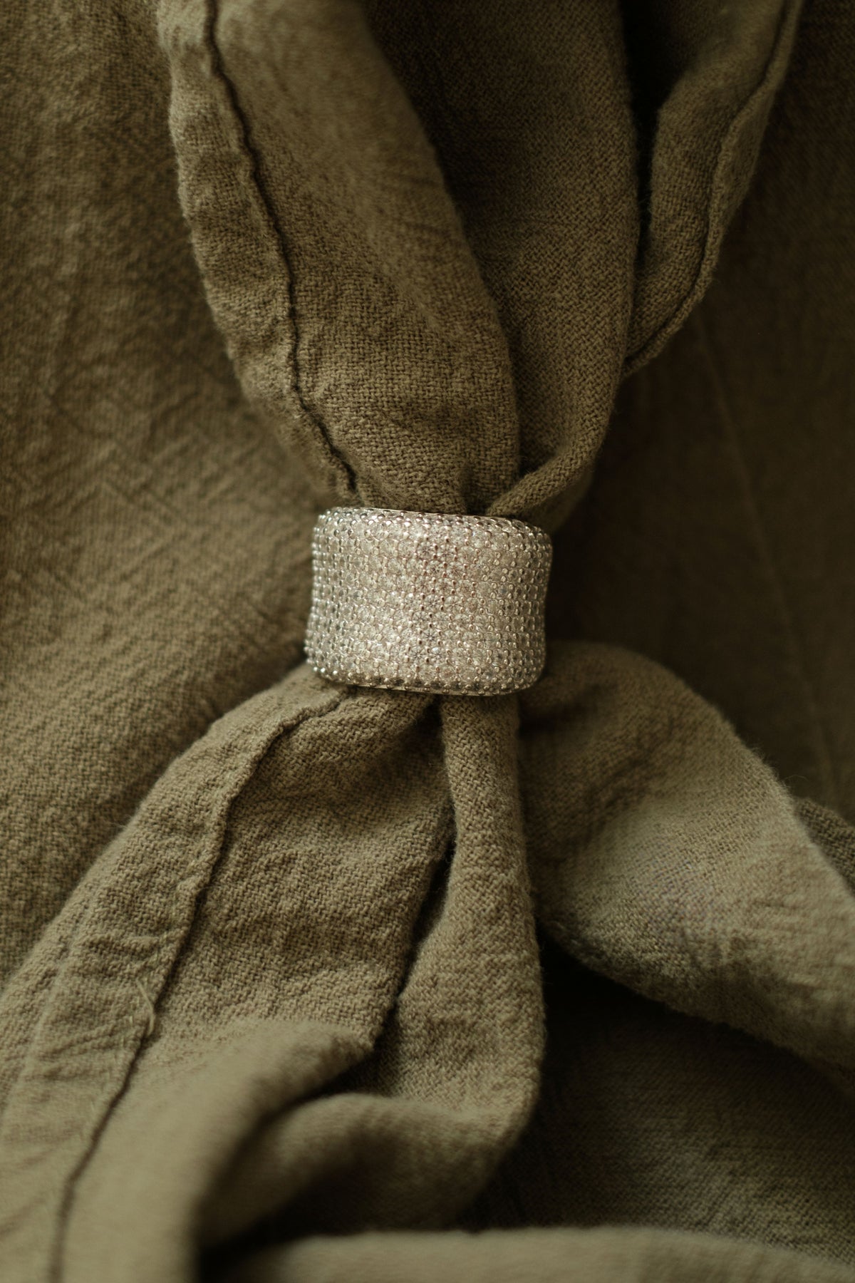 Celeste .925 Sterling Silver Wide-Band Ring