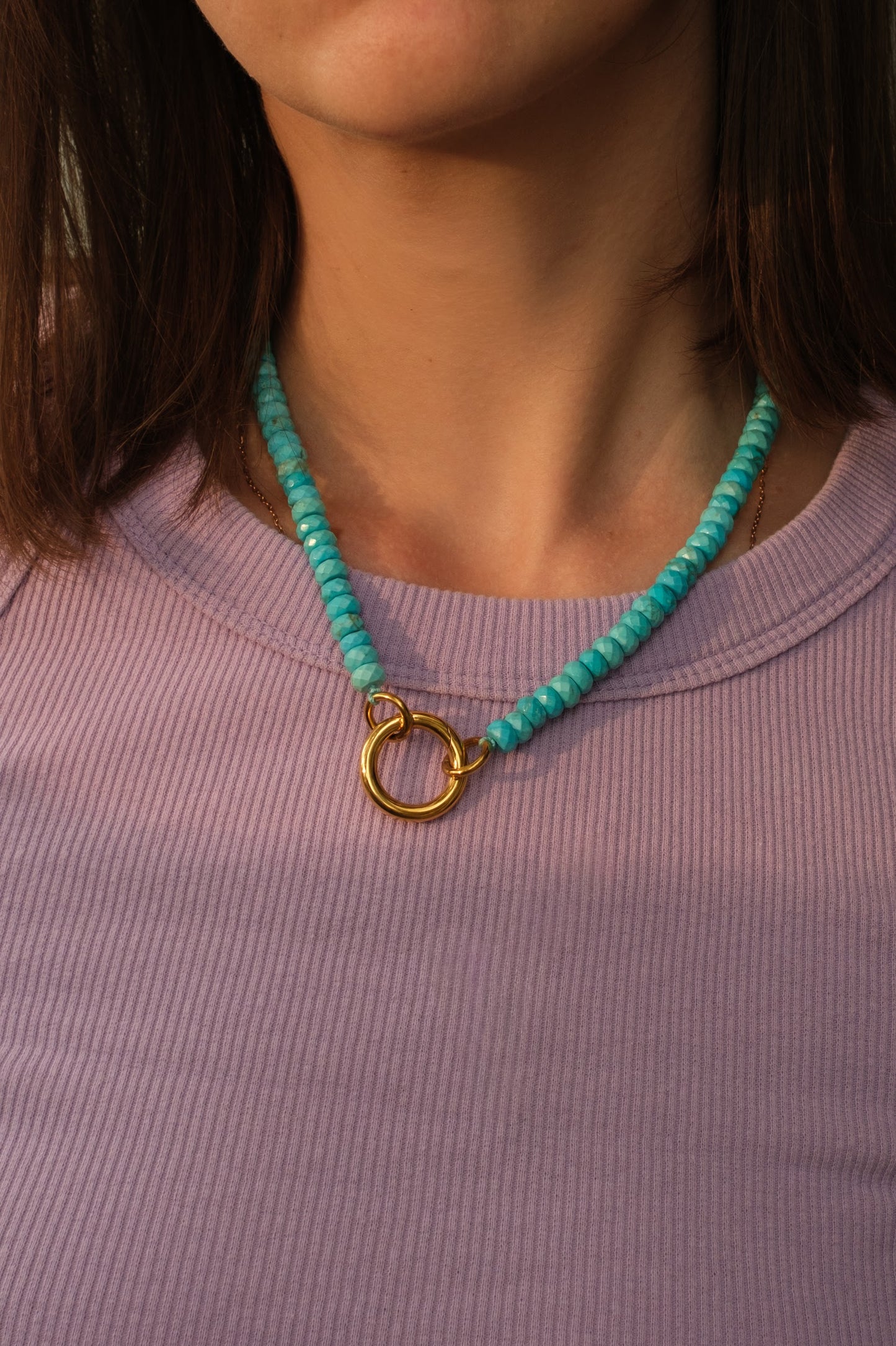 She Blooms Natural Stone Necklace