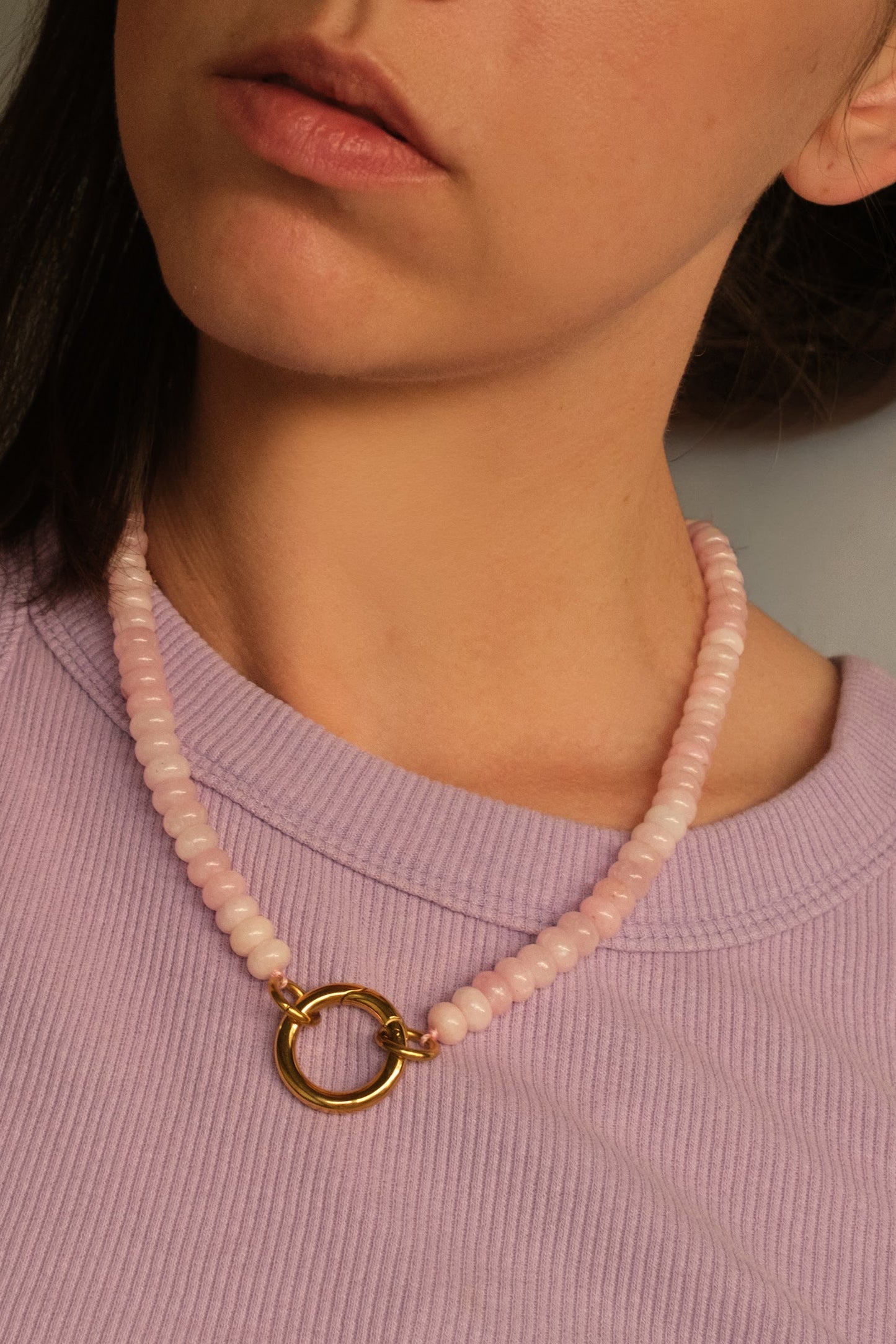 She Blooms Natural Stone Necklace