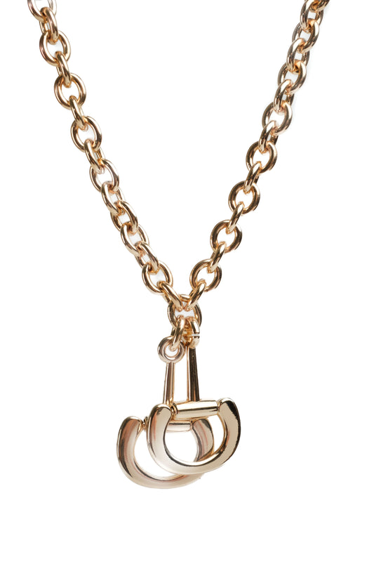 Hold the Reins Gold 316L Stainless Steel Necklace