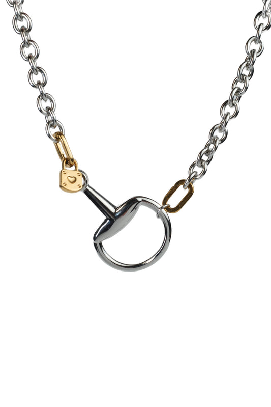 Fortuna Horse Bit 316L Stainless Steel Statement Necklace