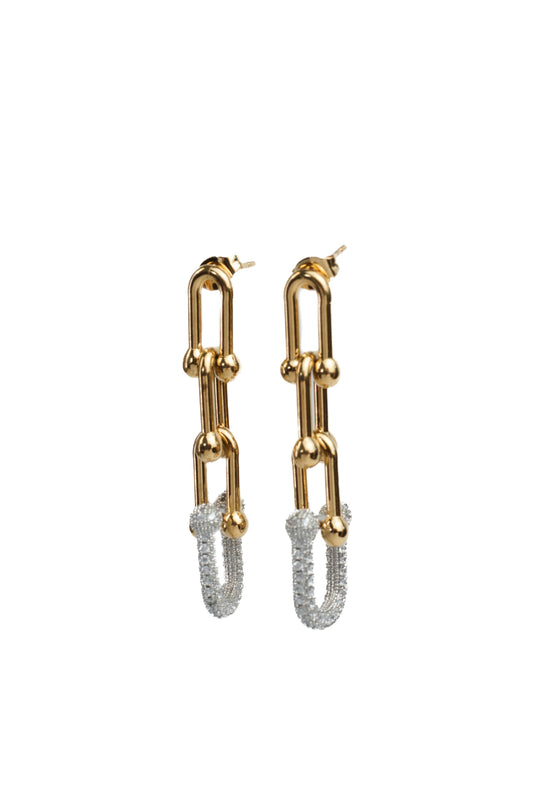 Linked + Loaded 316L Stainless Steel Earrings