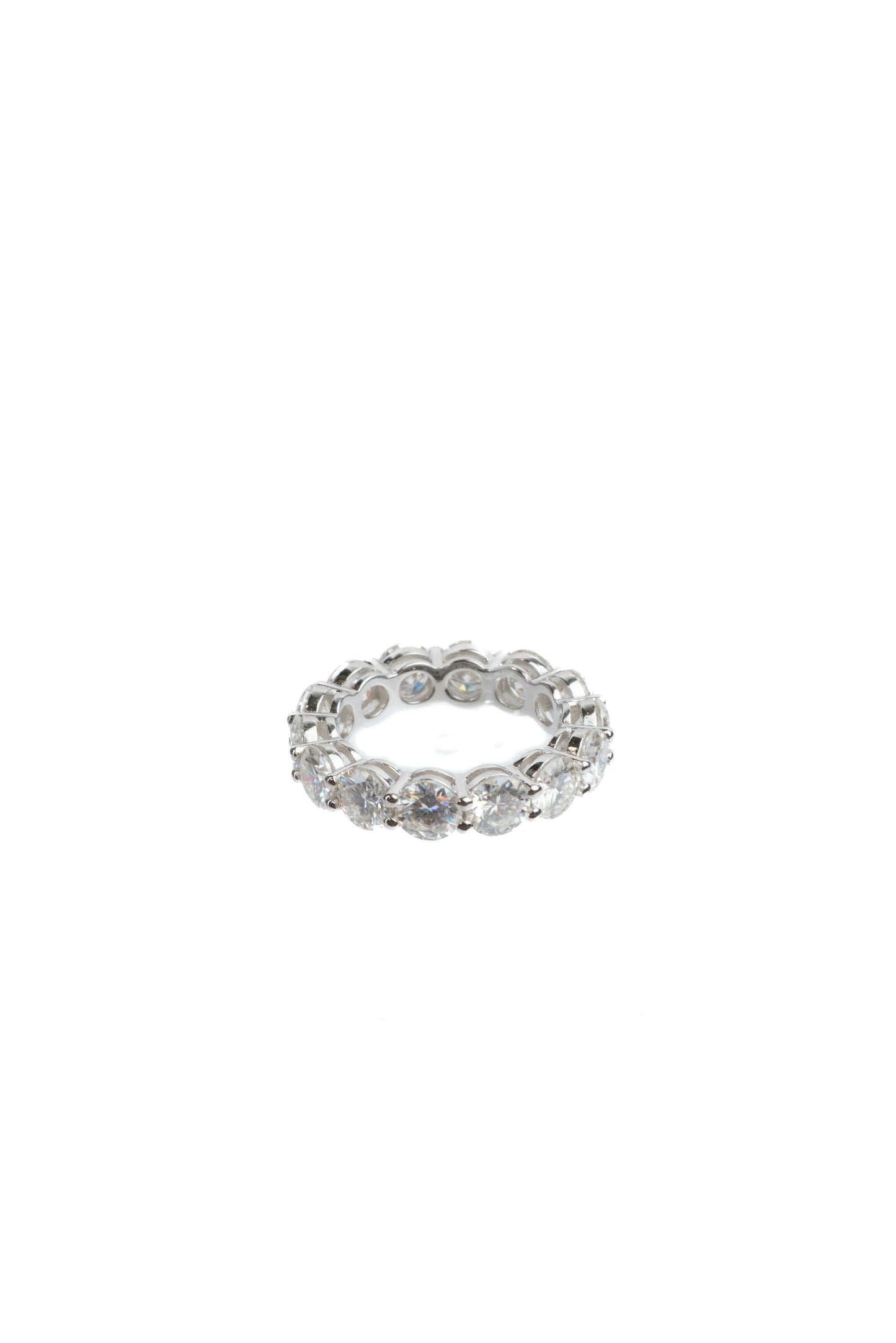Forever XL Band .925 Sterling Silver Moissanite Infinity Band