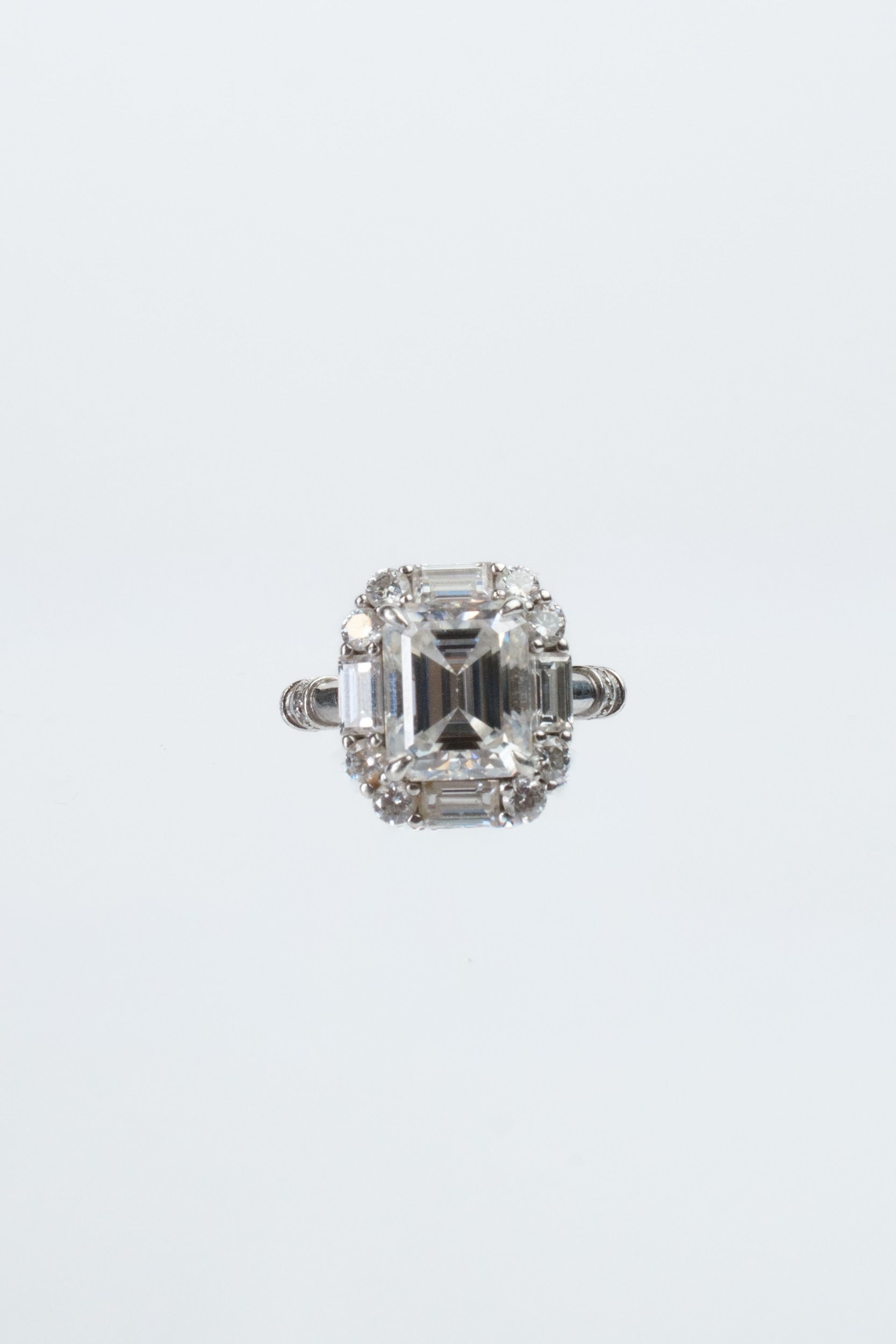Coronation 6 Carat .925 Sterling Moissanite Ring