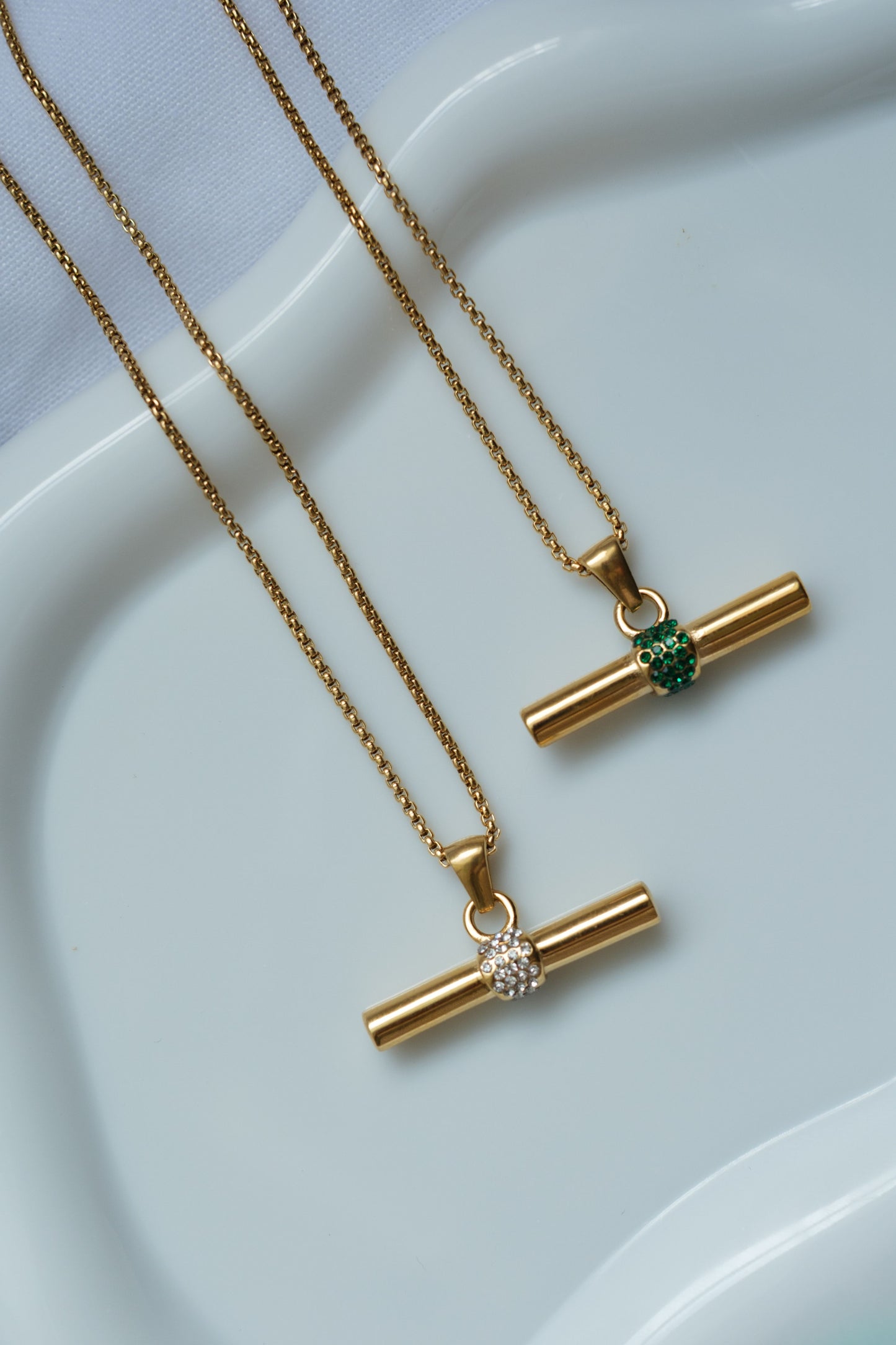 Editor's Pick T-Bar 316L Stainless Steel Necklace