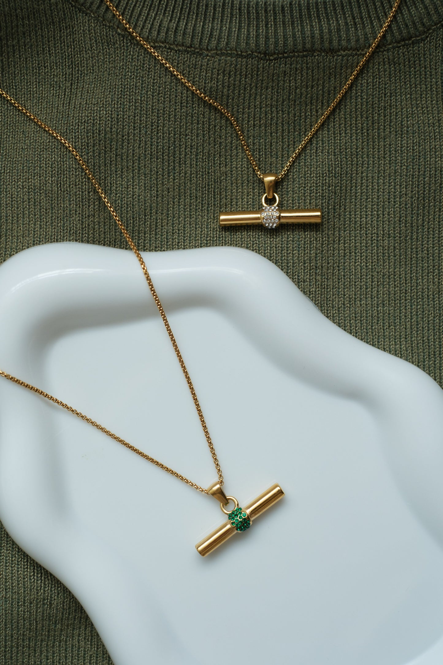 Editor's Pick T-Bar 316L Stainless Steel Necklace