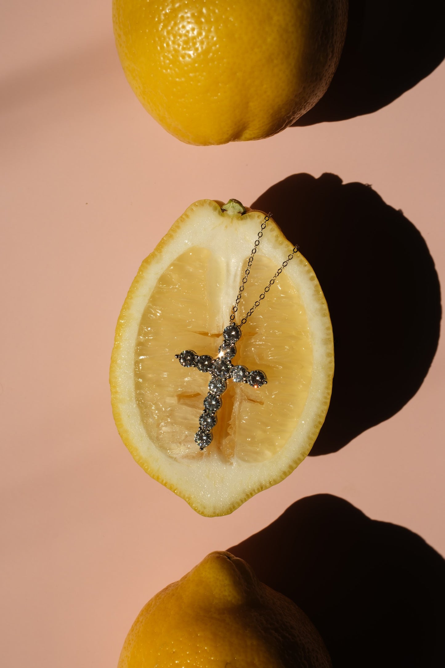 Margot 5.5 Carat Moissanite .925 Sterling Silver Cross Necklace