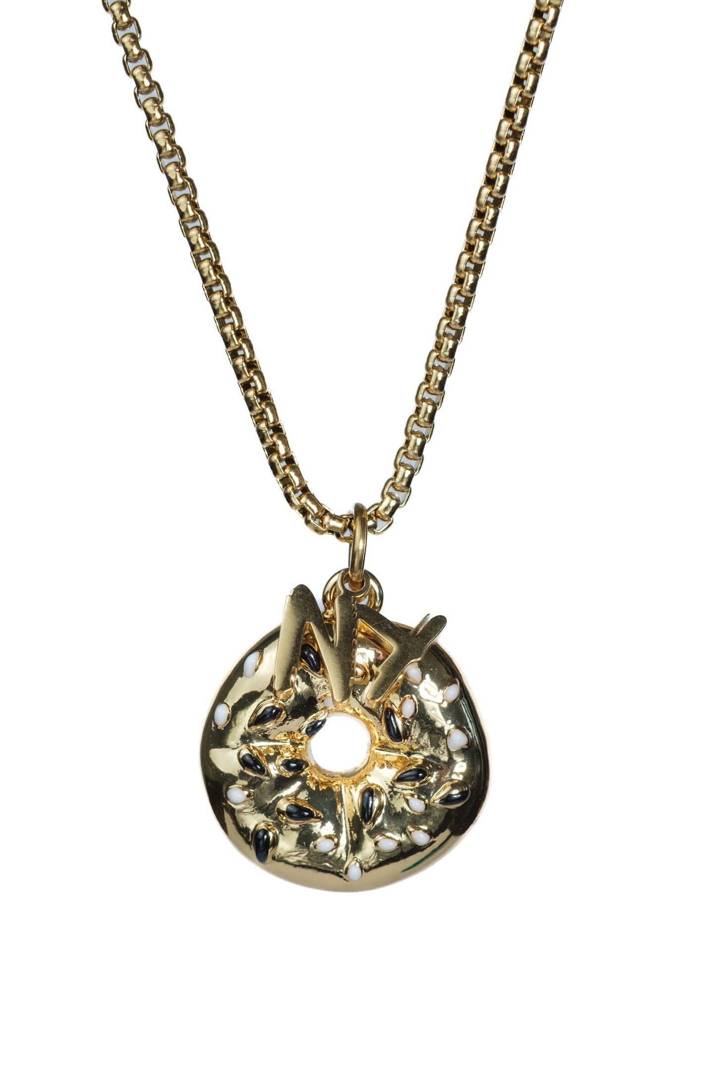 Goldberg's Famous 316L Stainless Steel Bagel Necklace