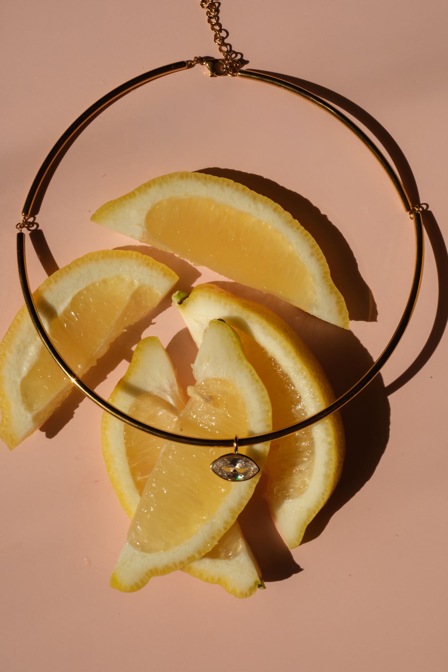 Center of Attention East West Bezel 316L Stainless Steel Necklace