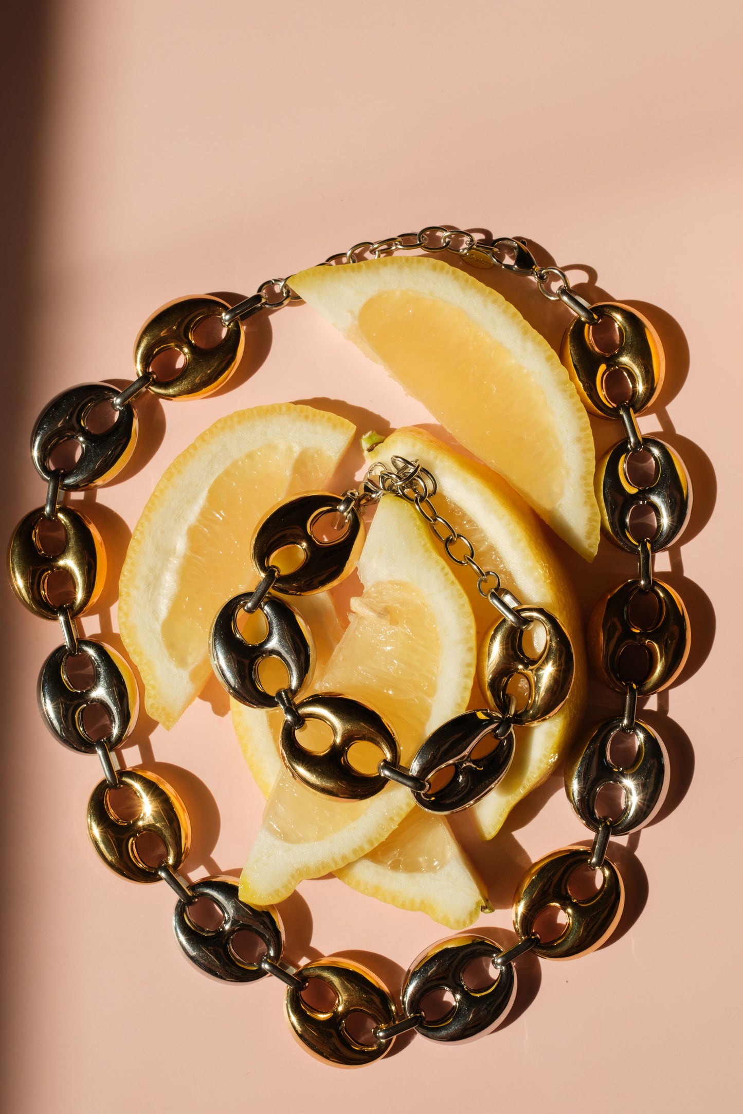 Shaken Not Stirred 316L Stainless Steel Bracelet + Necklace Duo