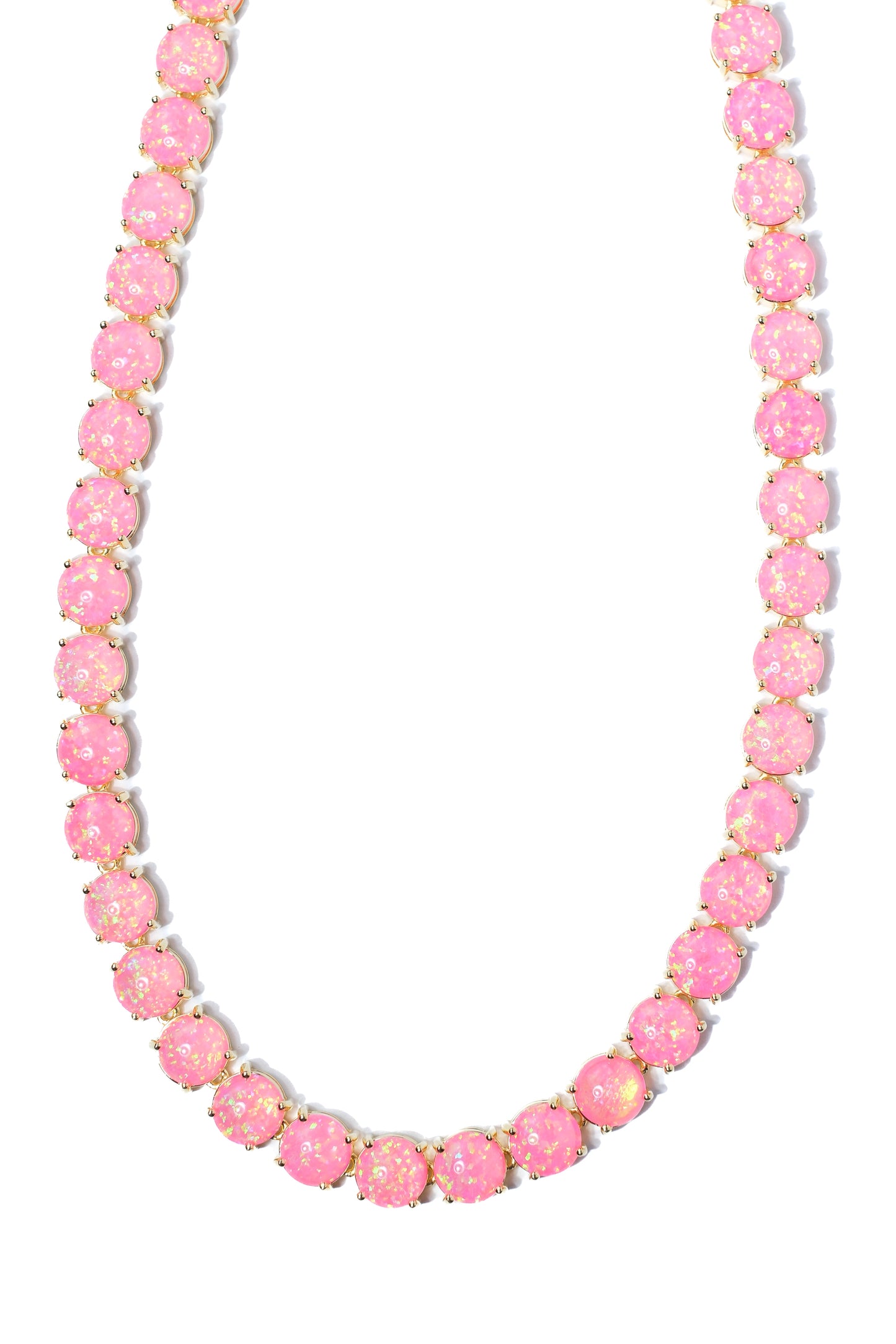Barbie Doll Pink Natural Opal Necklace