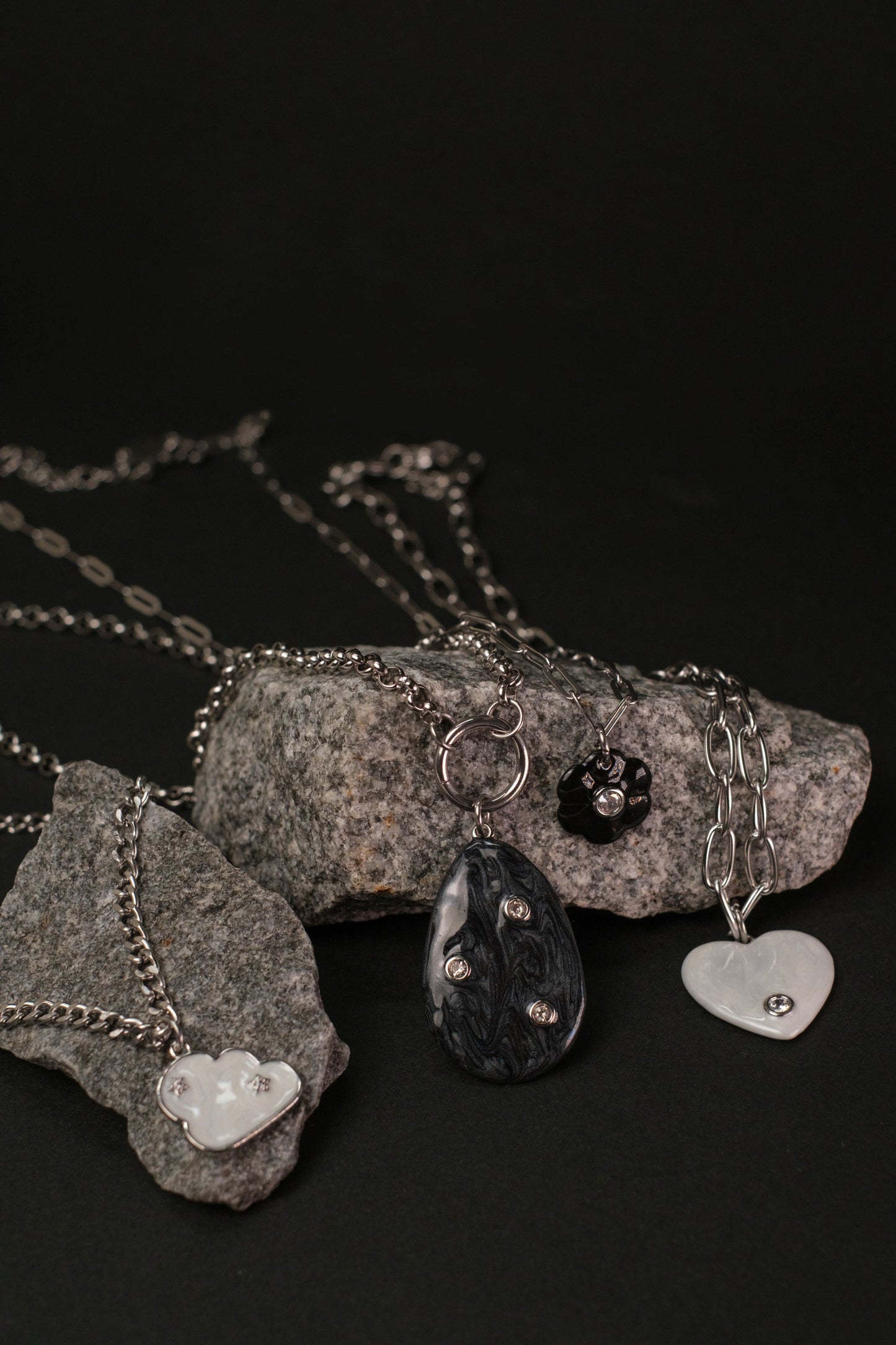 Wildflower Daydream Layering 316L Stainless Steel Necklace Set