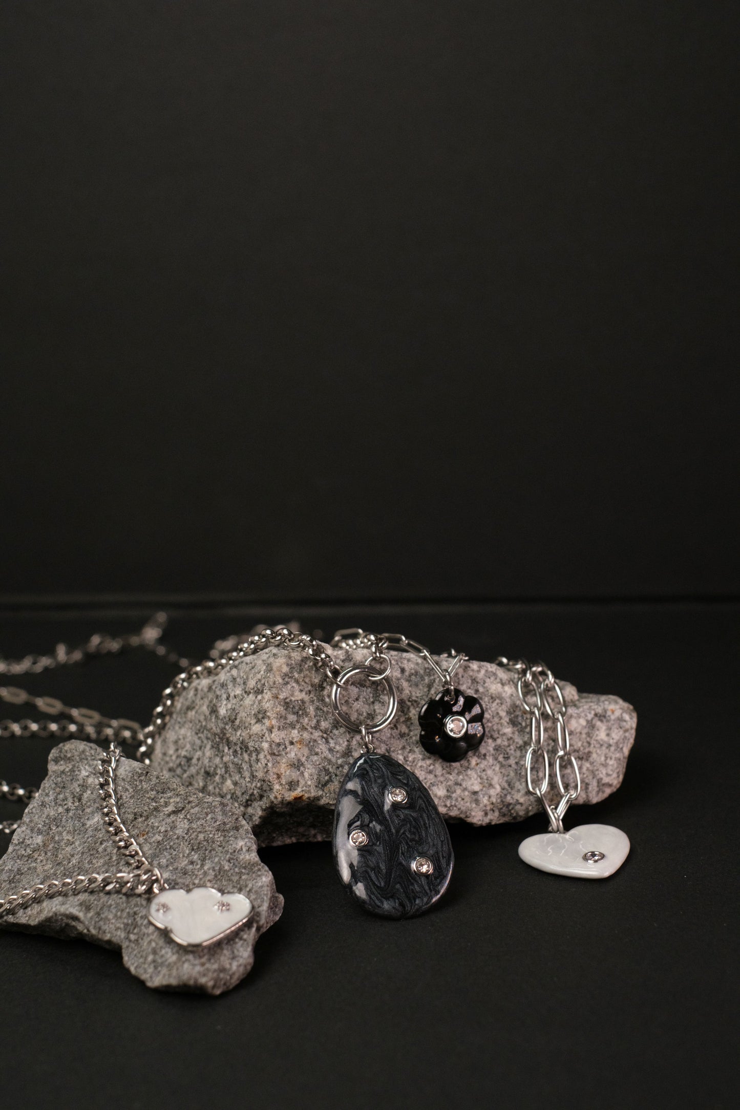 Wildflower Daydream Layering 316L Stainless Steel Necklace Set