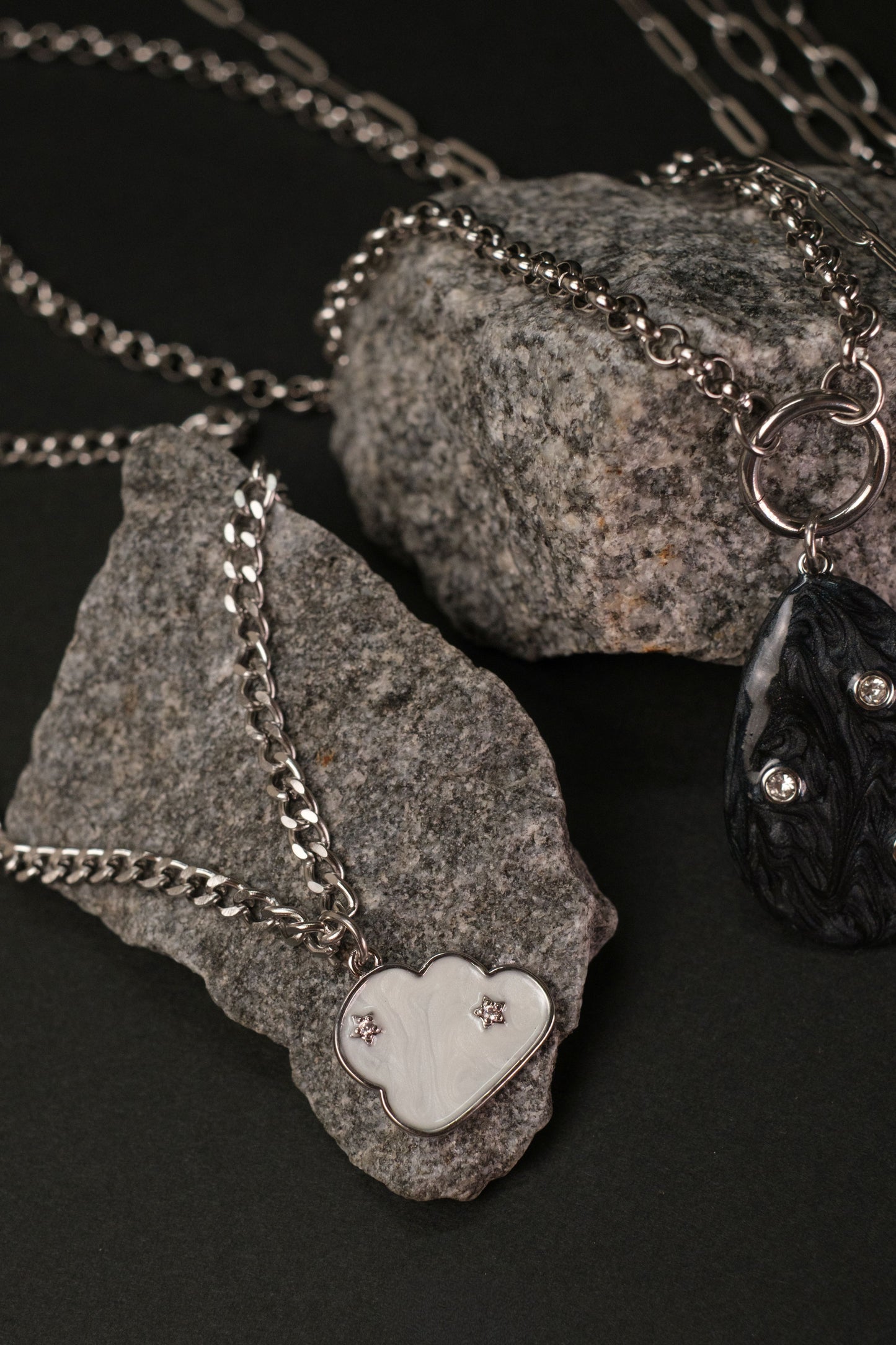 Wildflower Daydream Layering 316L Stainless Steel Necklace Set