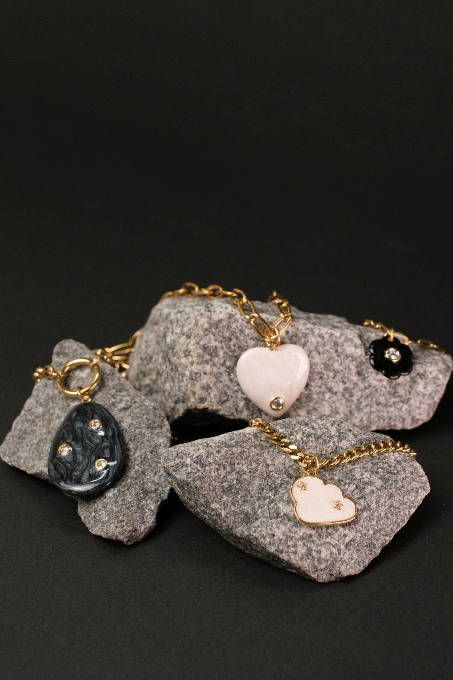 Wildflower Daydream Layering 316L Stainless Steel Necklace Set