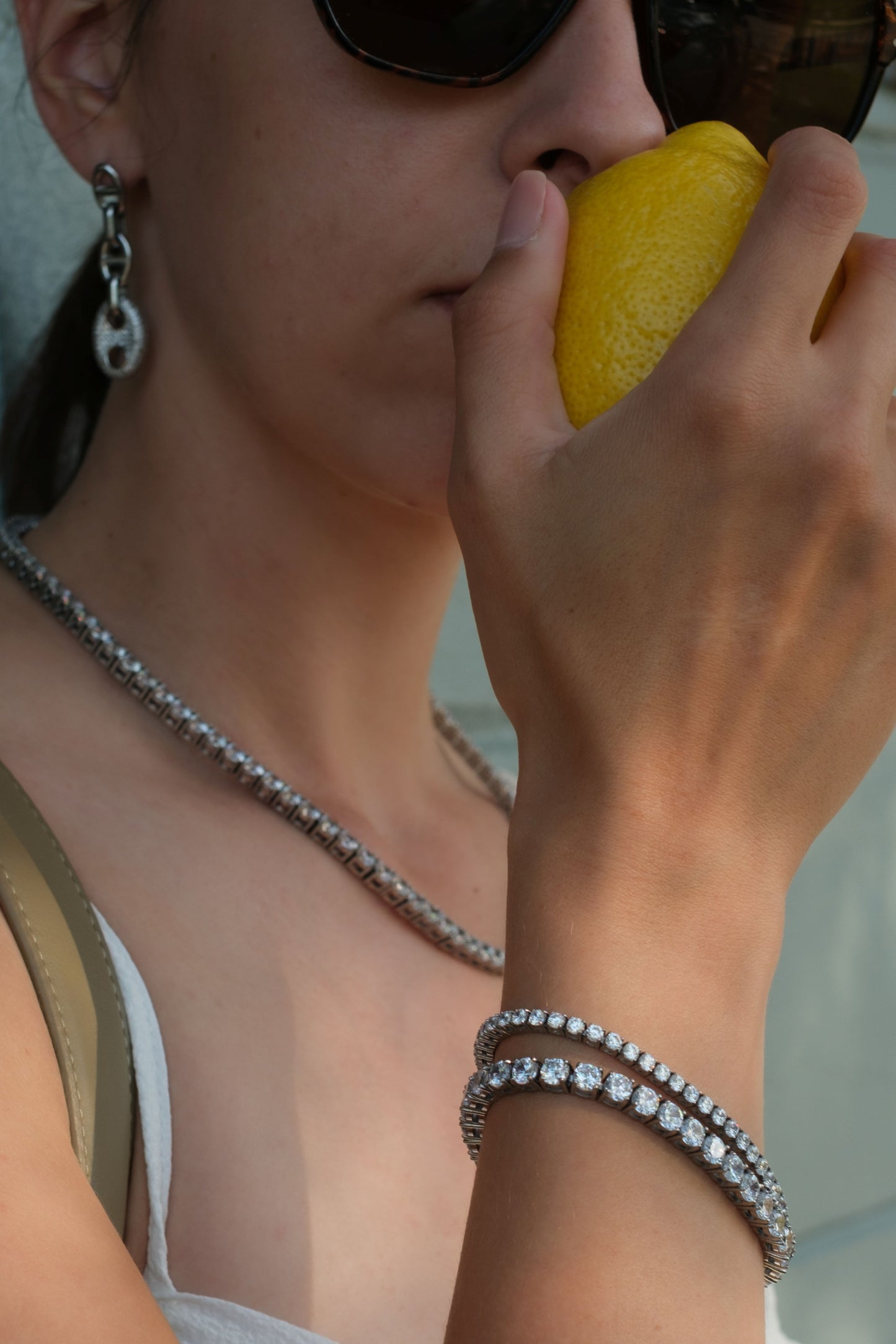 Odette 3MM/5MM 316L Stainless Steel Tennis Bracelet