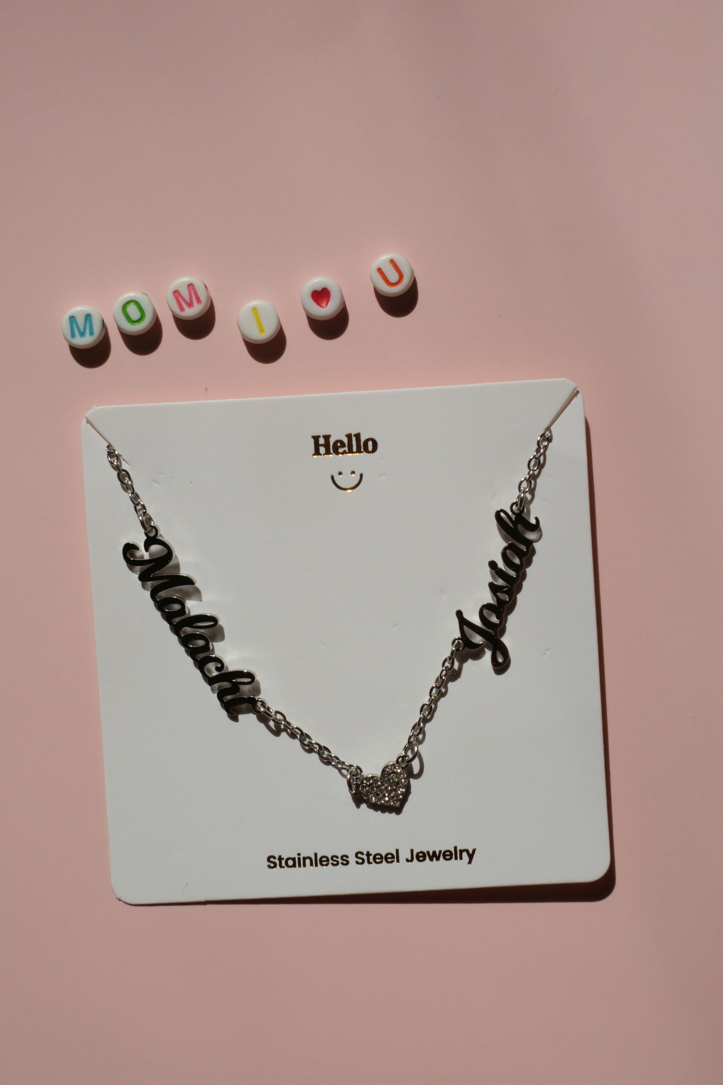Her World Personalized  316L Stainless Steel Name Necklace