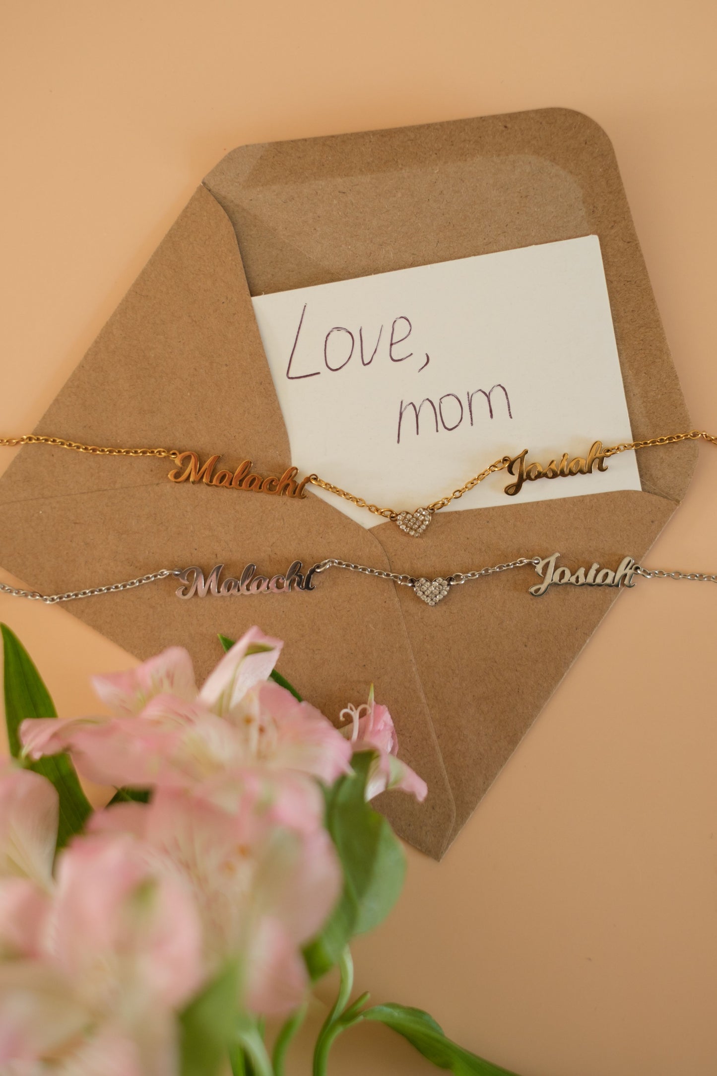 Her World Personalized  316L Stainless Steel Name Necklace