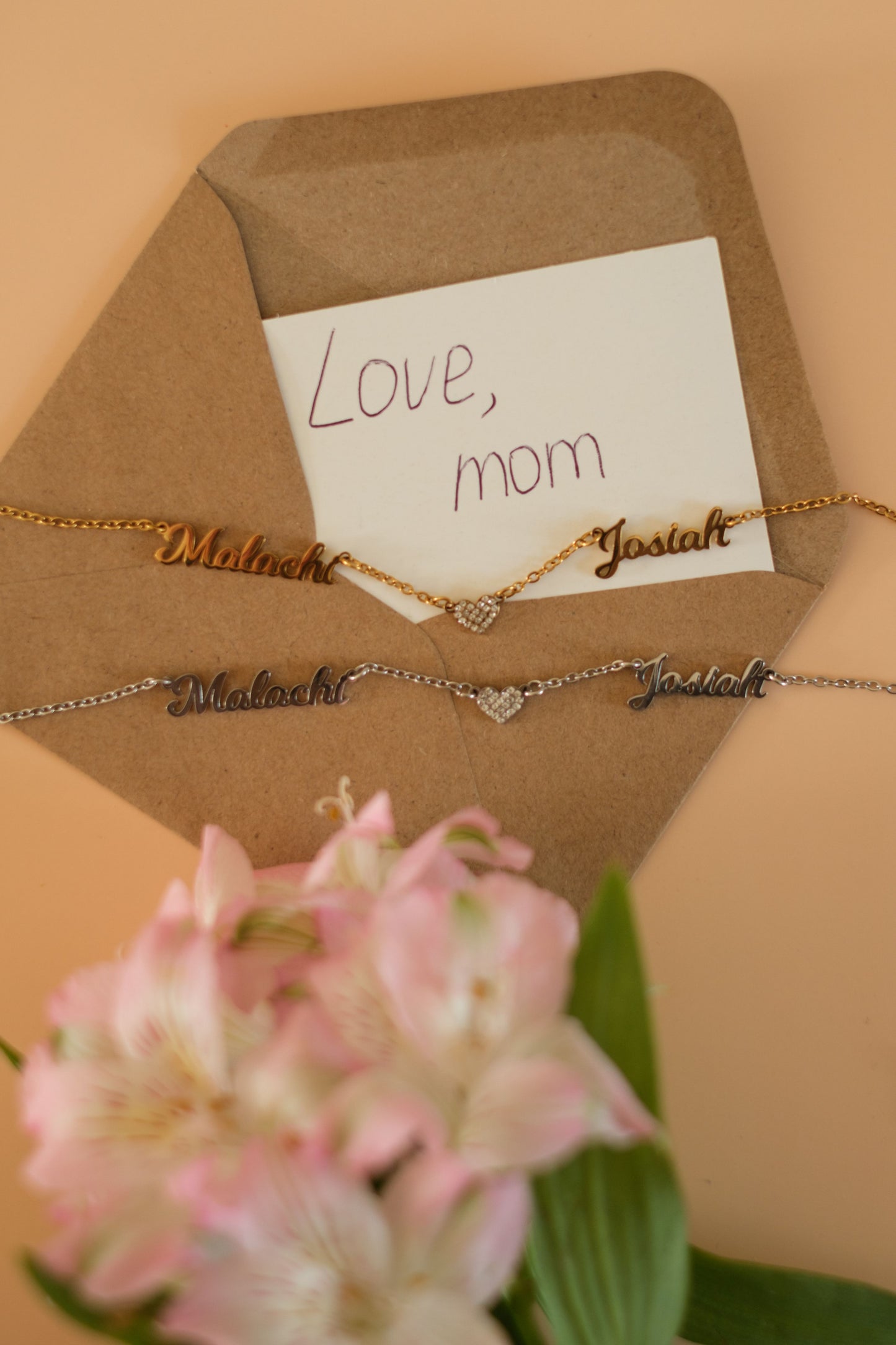 Her World Personalized  316L Stainless Steel Name Necklace