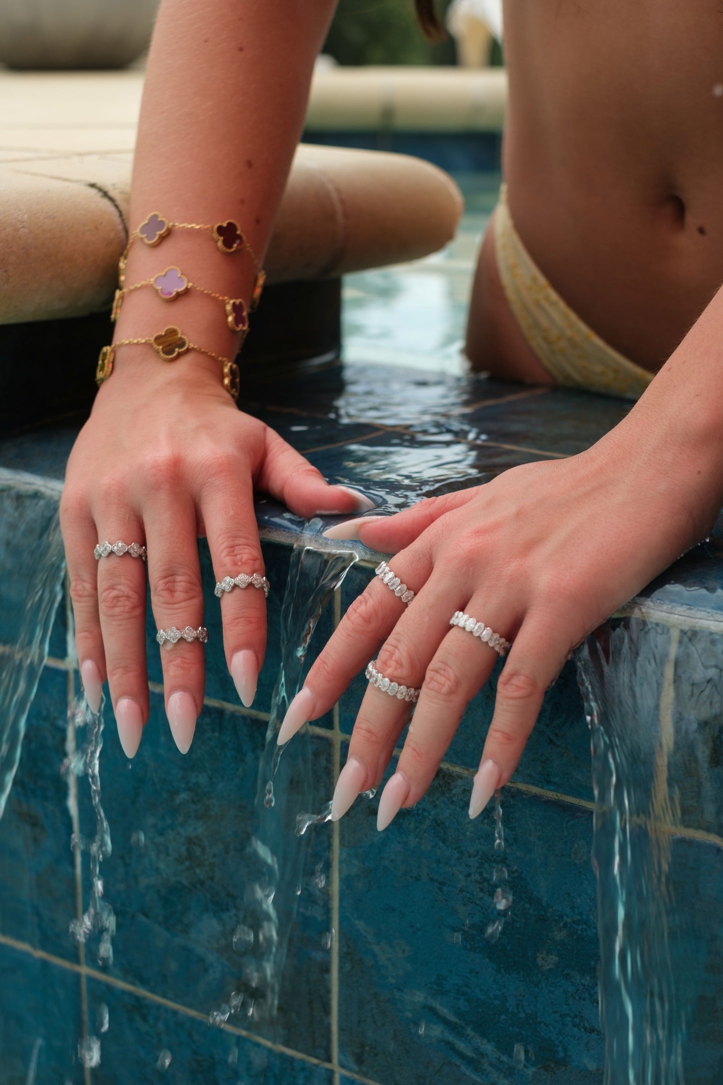 Devotion .925 Sterling Silver Moissanite Infinity Band