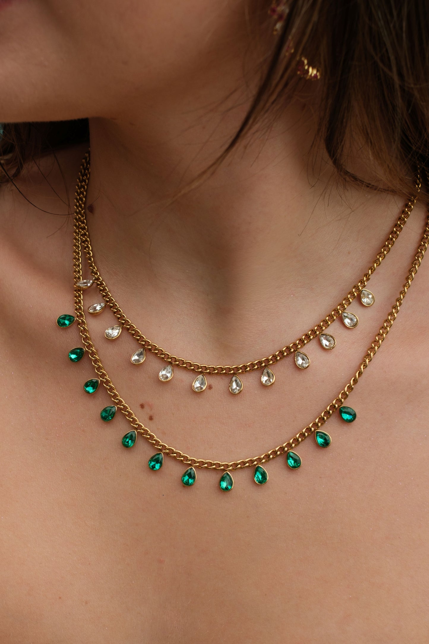 Hard Launch 316L Stainless Steel Crystal Necklace