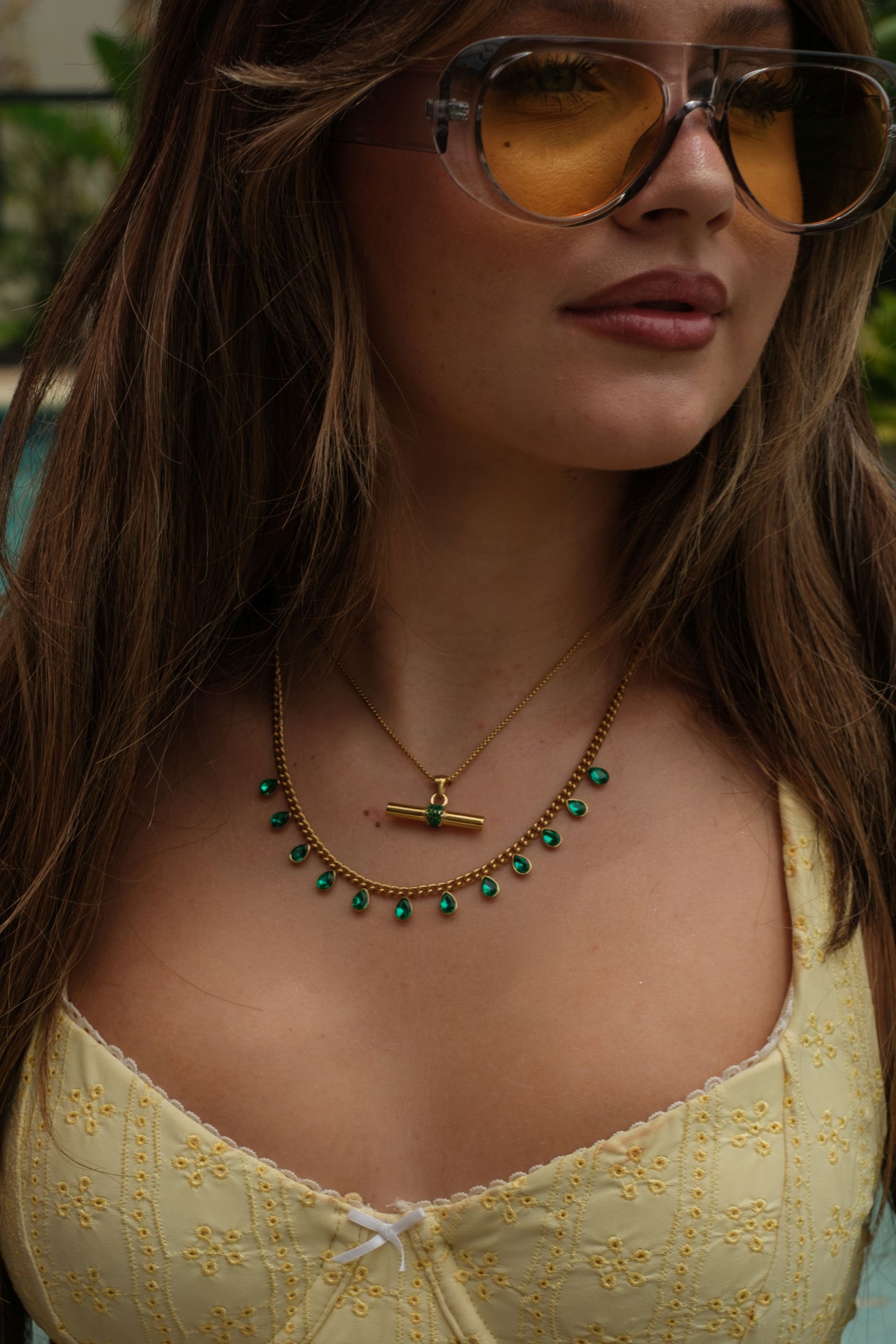 Hard Launch 316L Stainless Steel Crystal Necklace