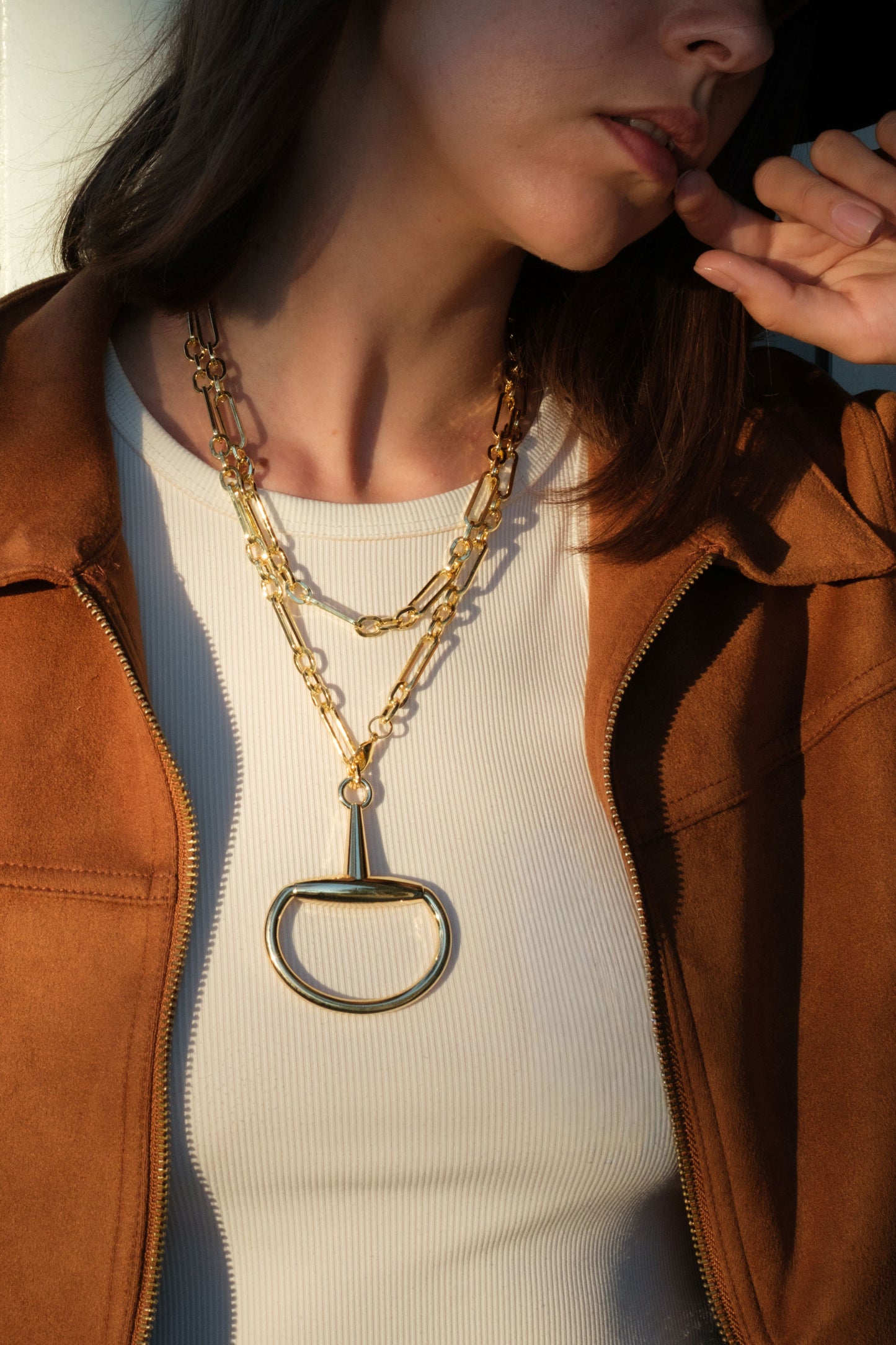 A Bit of Power XL 316L Stainless Steel Horse Bit Necklace