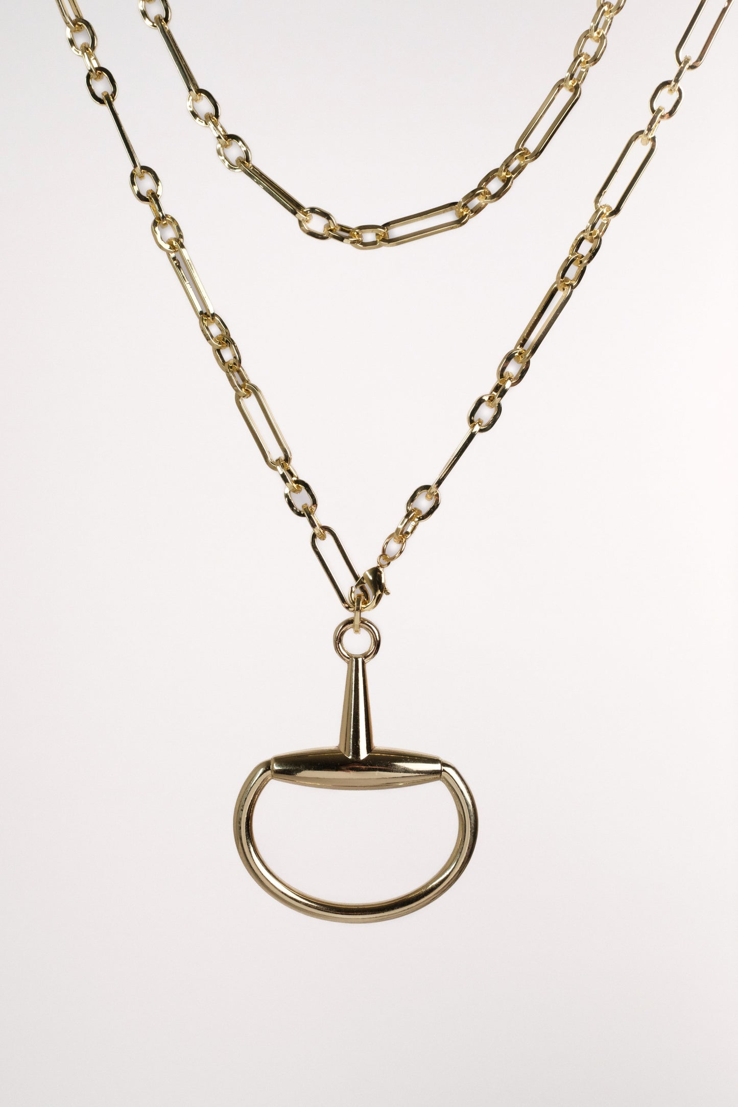 A Bit of Power XL 316L Stainless Steel Horse Bit Necklace