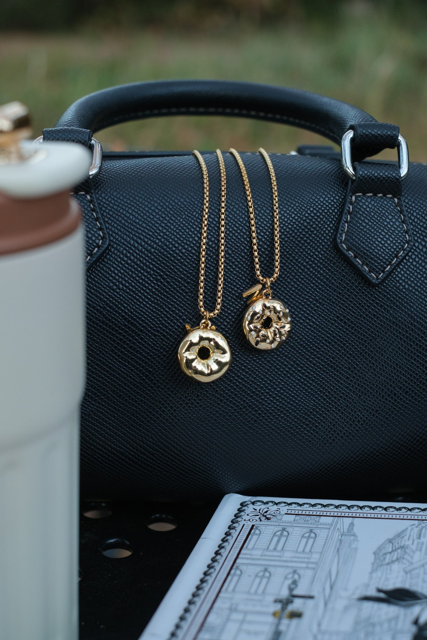 Goldberg's Famous 316L Stainless Steel Bagel Necklace