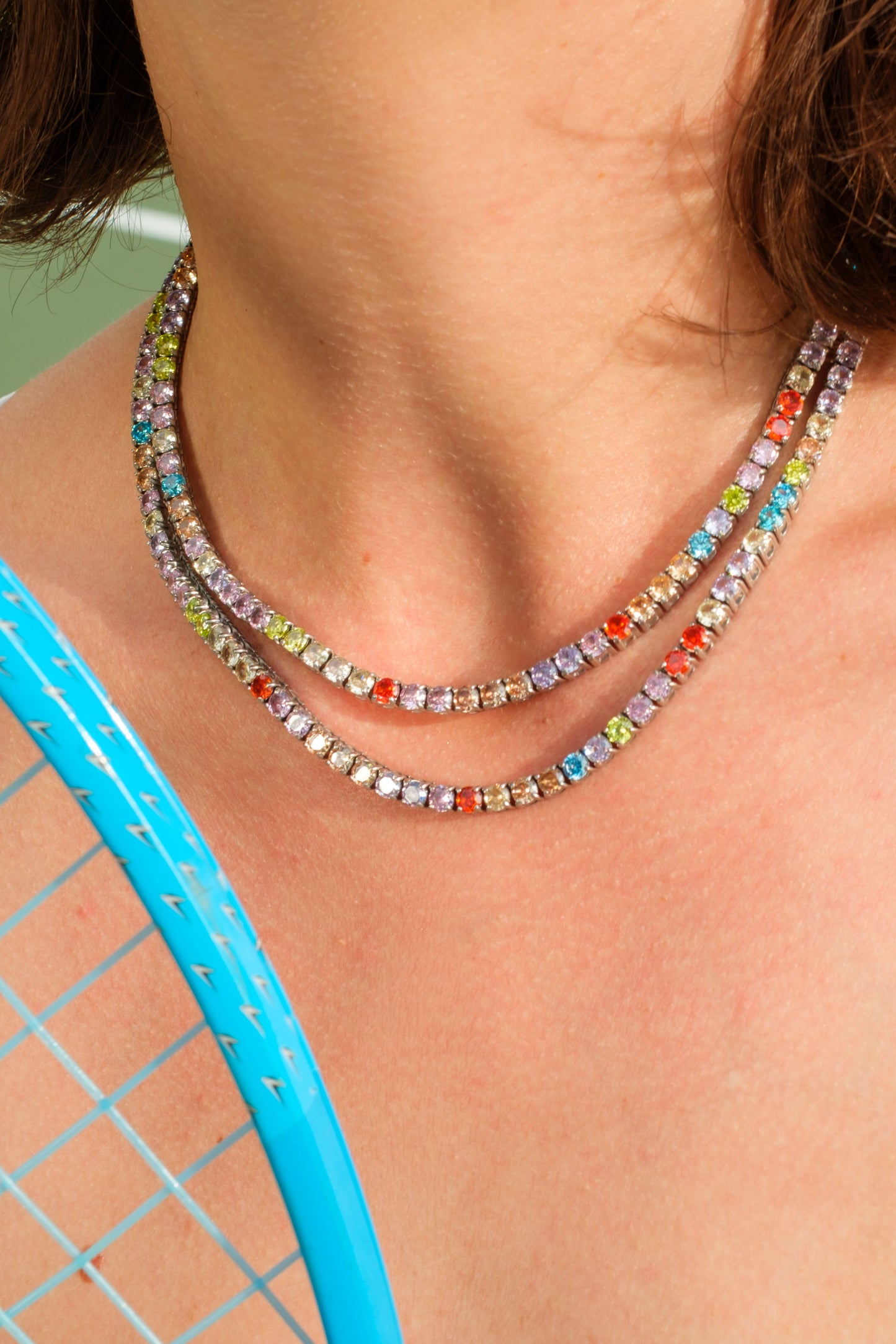Odette 4MM Multi-Colored 316L Stainless Steel Necklace