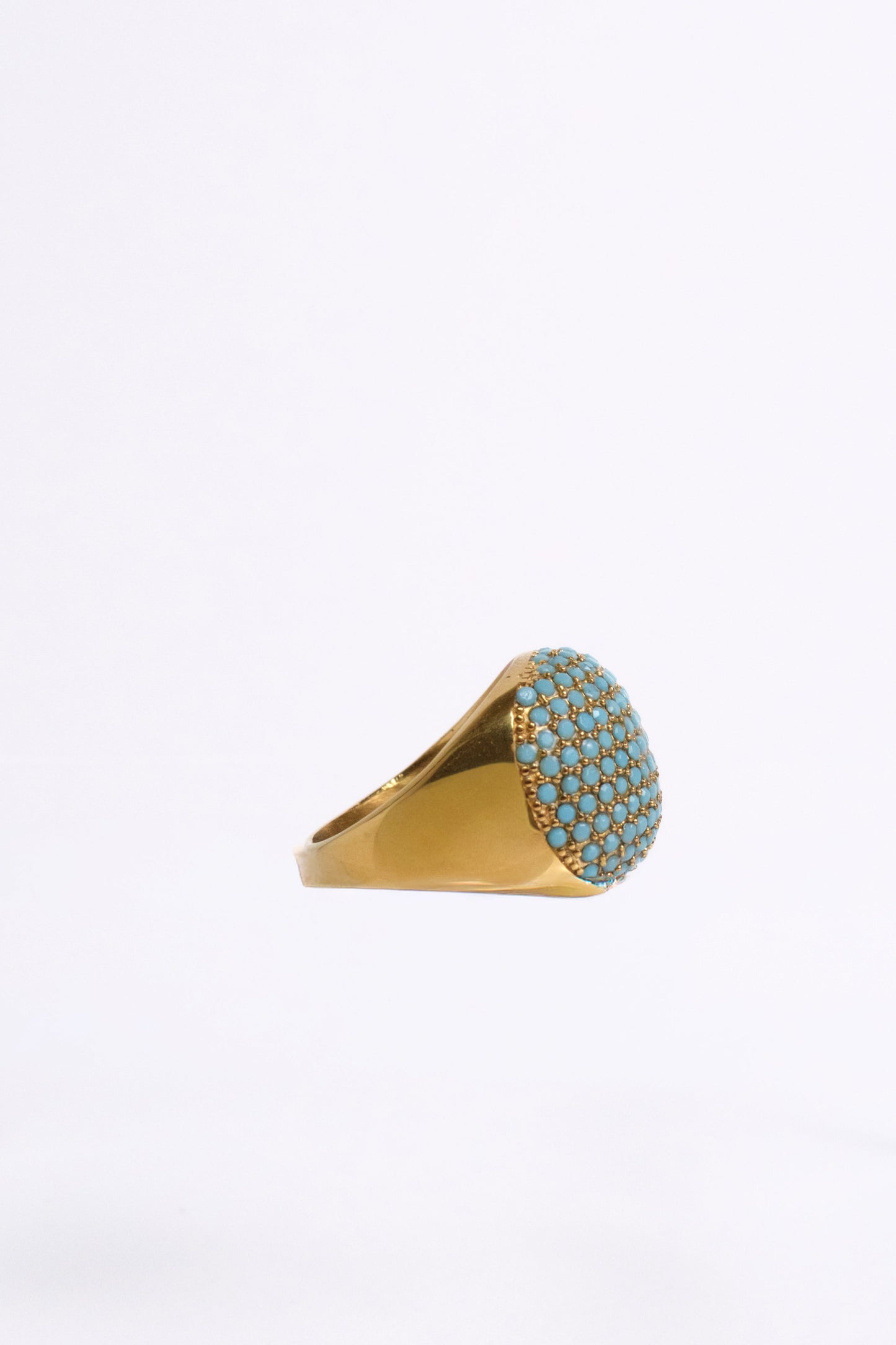 Lux Pavé Statement 316L Stainless Steel Ring