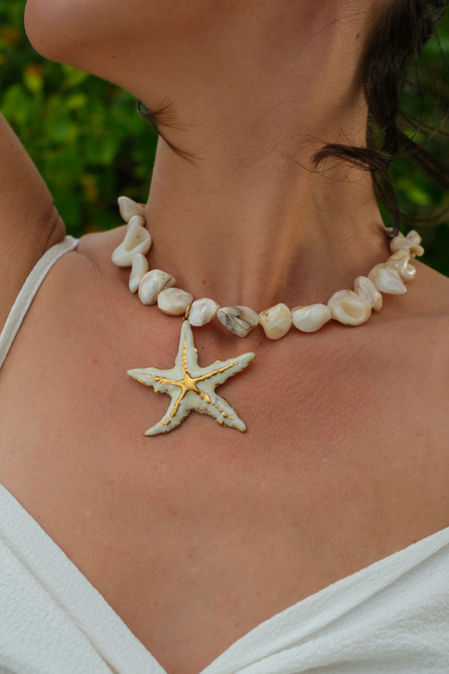 Summer At Seaside Natural Shell Necklace