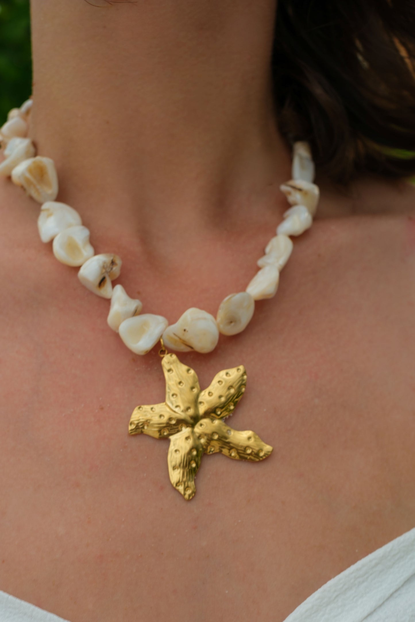 Summer At Seaside Natural Shell Necklace