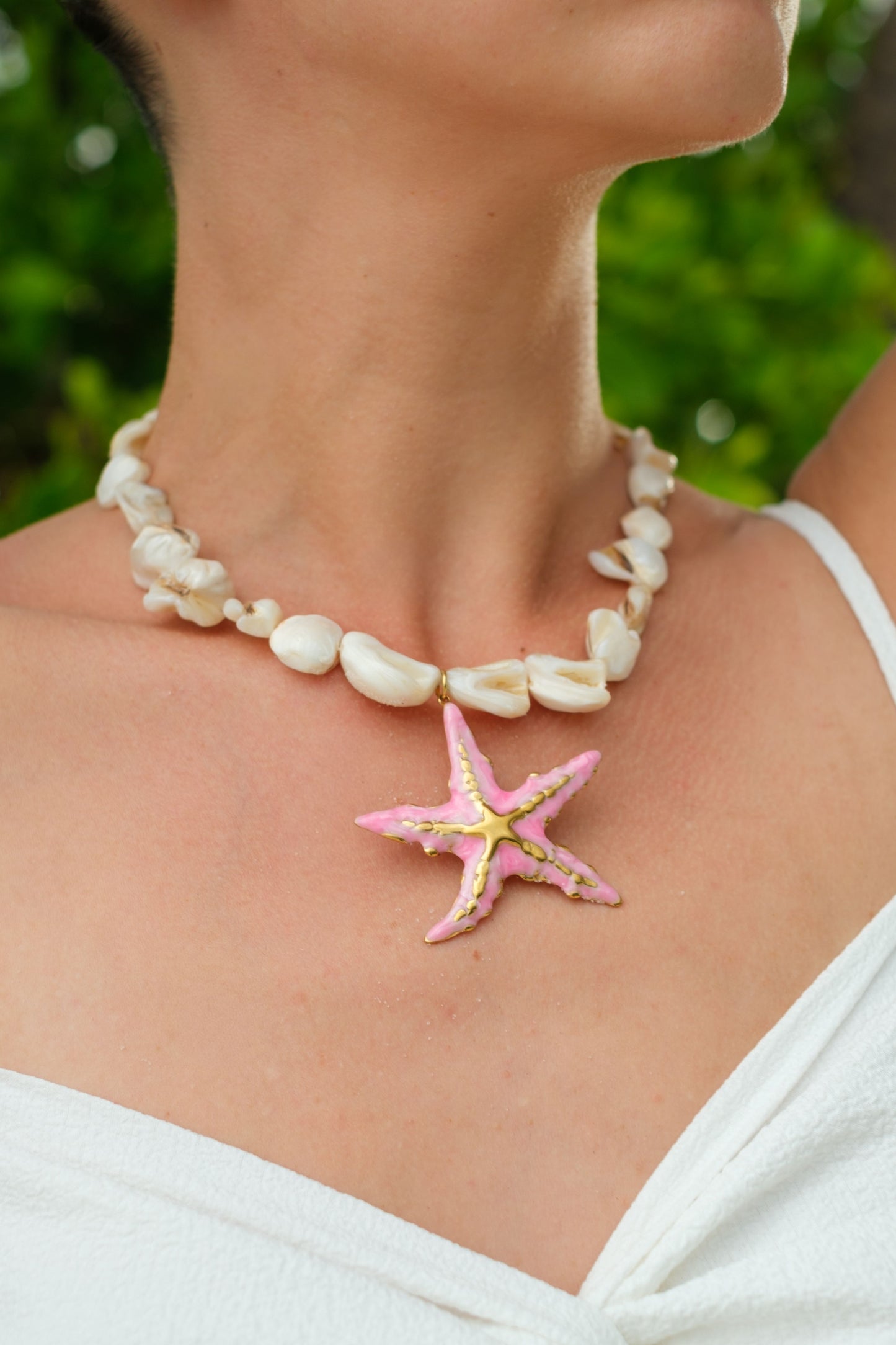 Summer At Seaside Natural Shell Necklace