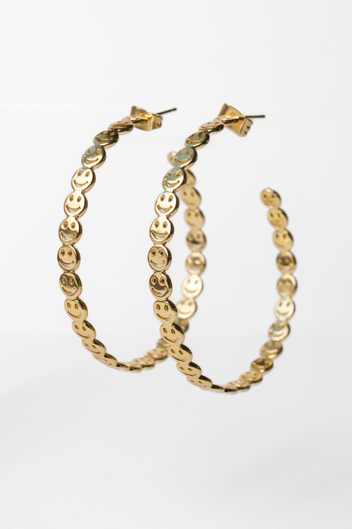 Little Miss Smiley Face 316L Stainless Steel Hoops