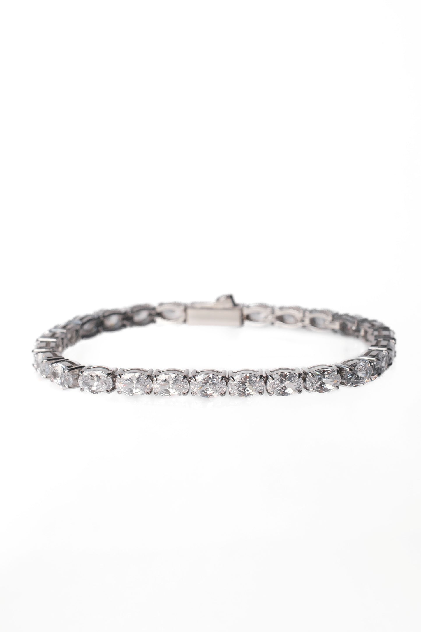 Odette 4MM Oval 316L Stainless Steel Tennis Bracelet