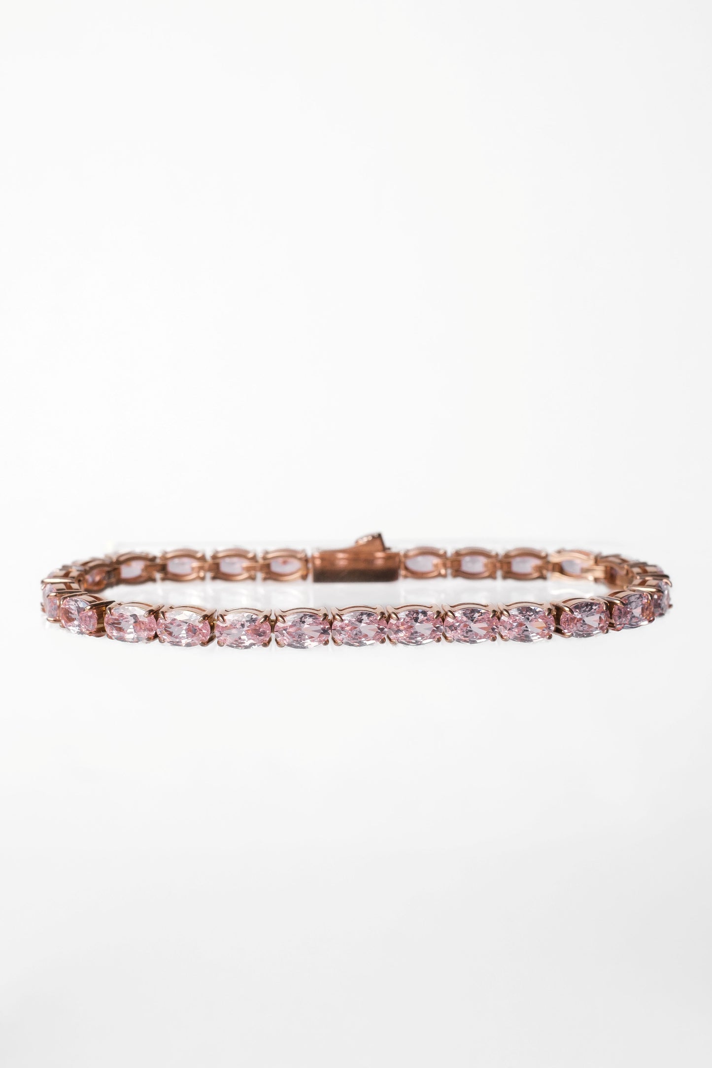 Odette 4MM Oval 316L Stainless Steel Tennis Bracelet