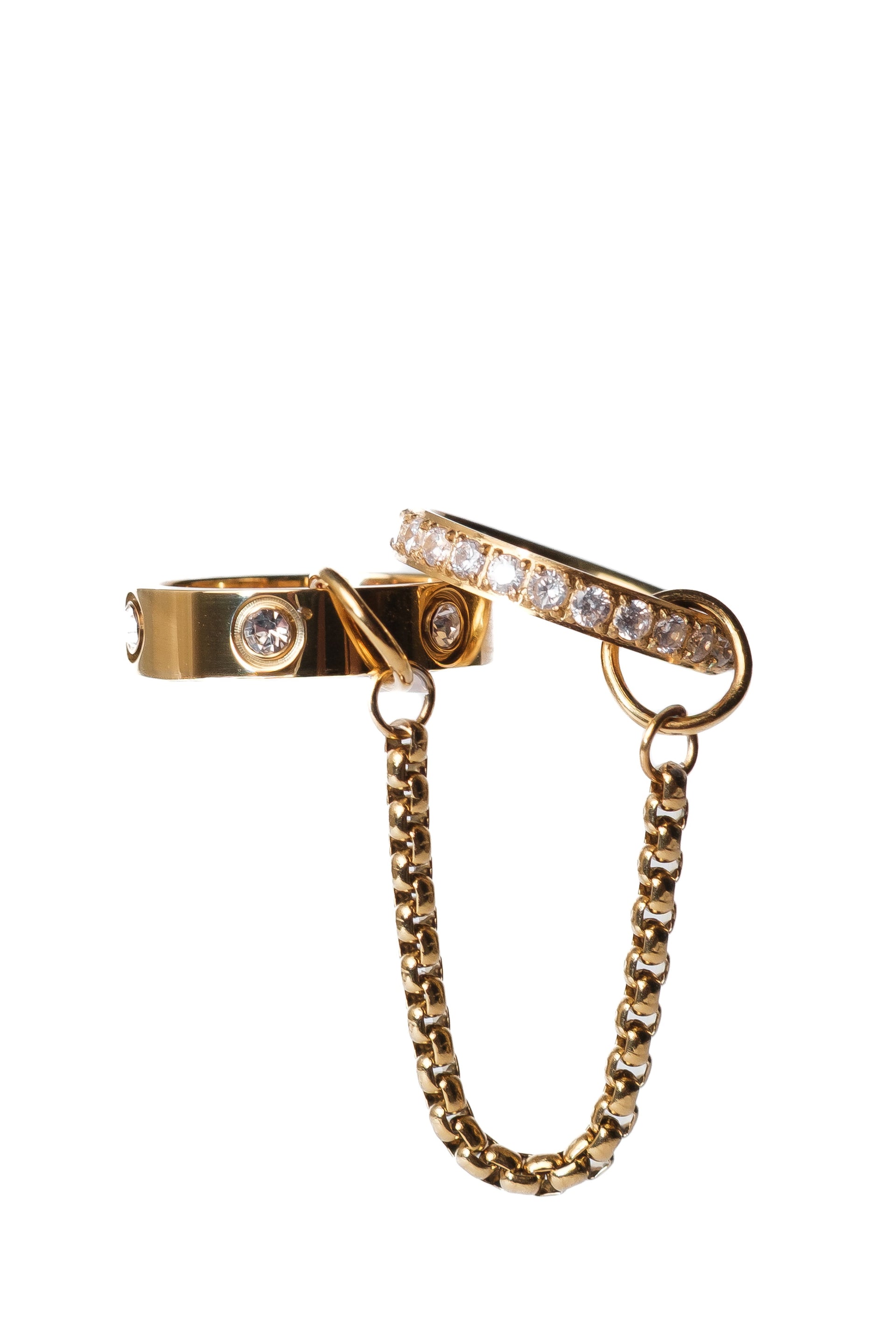 Chain Reaction Stainless Steel Ring