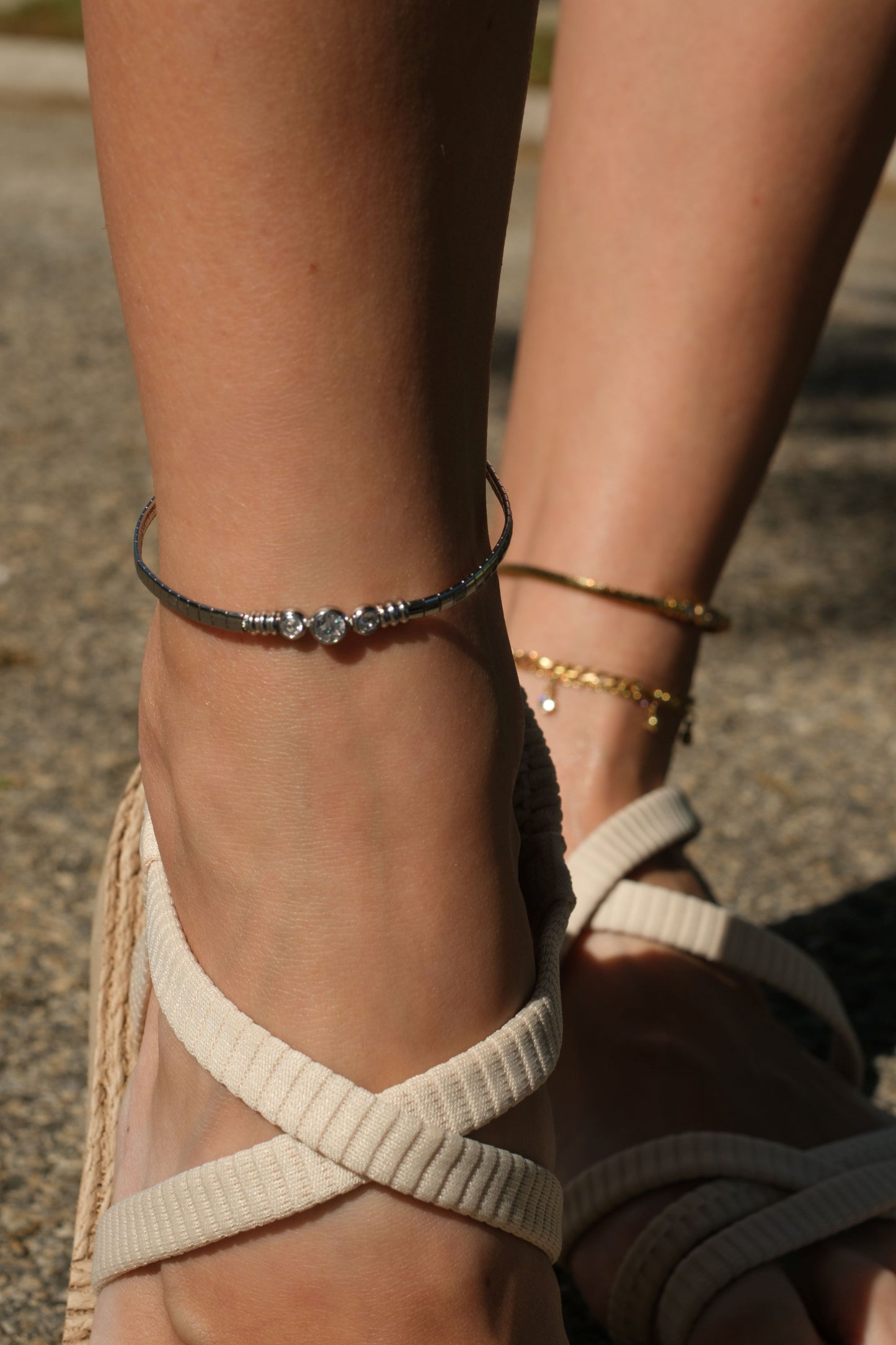 Coastal Kiss 316L Stainless Steel Anklet